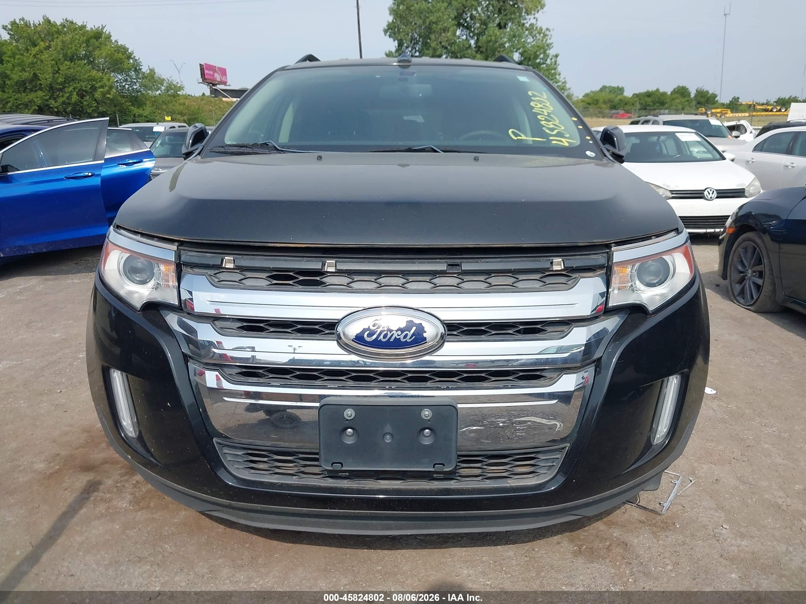 2012 Ford Edge Sel Black vin: 2FMDK3J94CBA49209