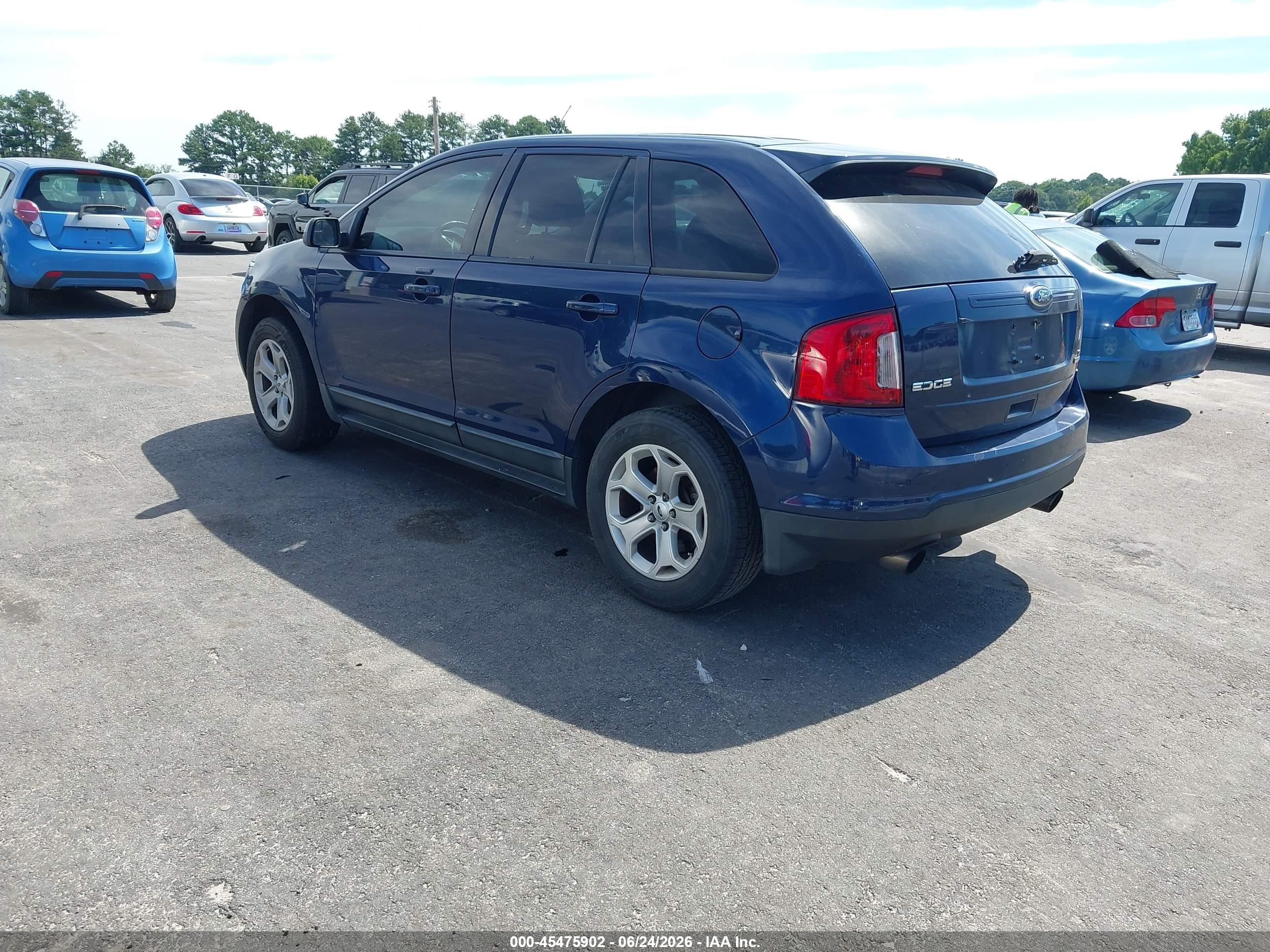 2012 Ford Edge Sel Blue vin: 2FMDK3J95CBA48487