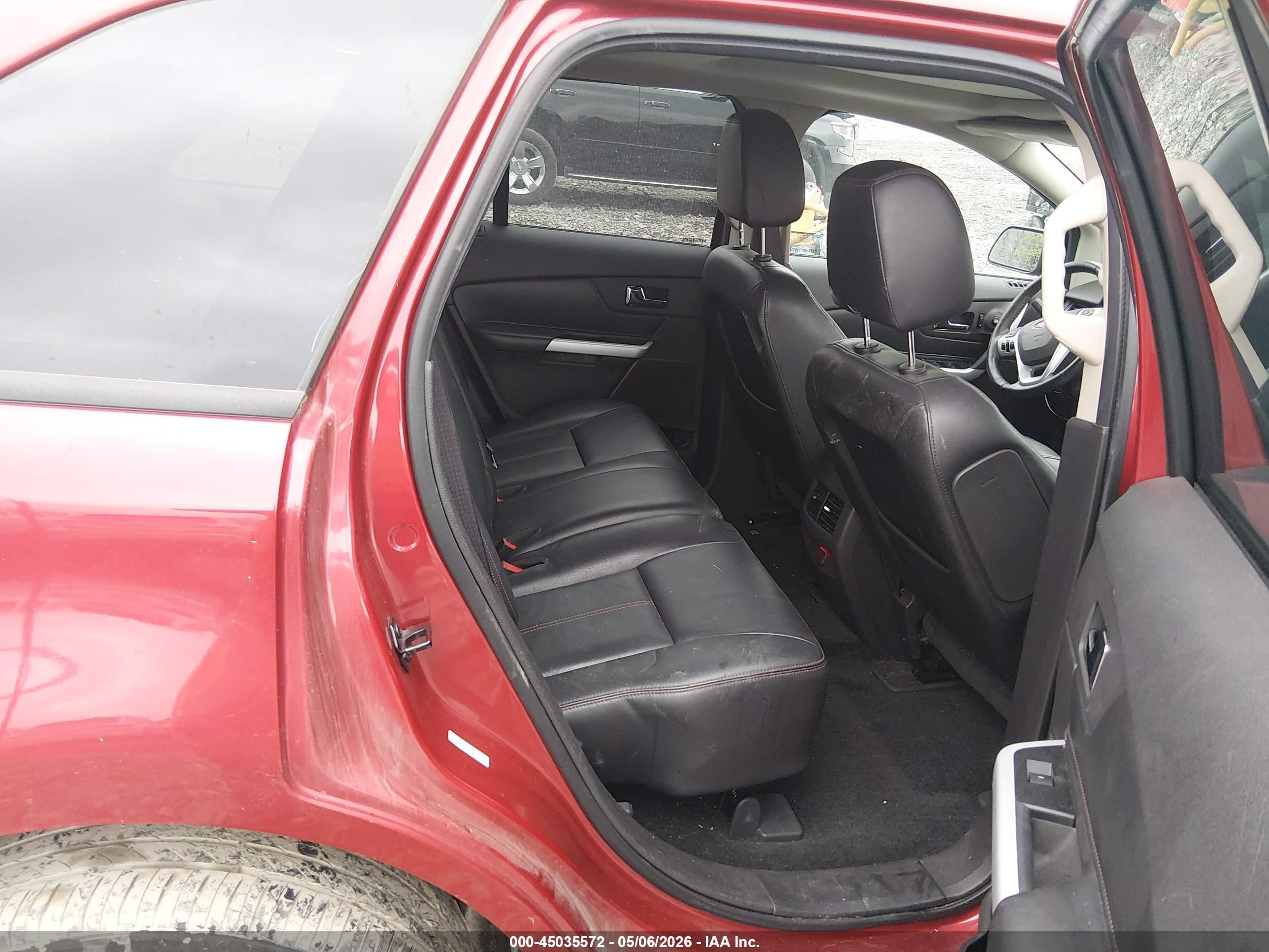 2012 Ford Edge Sel Red vin: 2FMDK3J95CBA89458