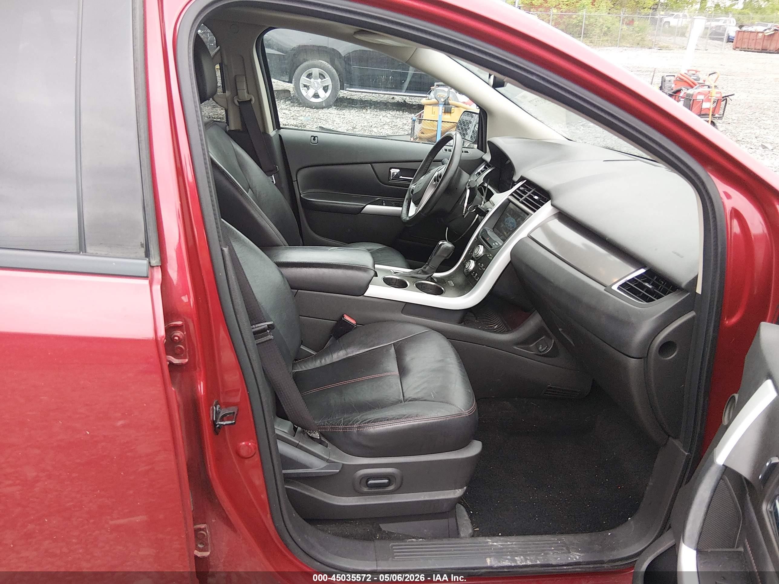 2012 Ford Edge Sel Red vin: 2FMDK3J95CBA89458