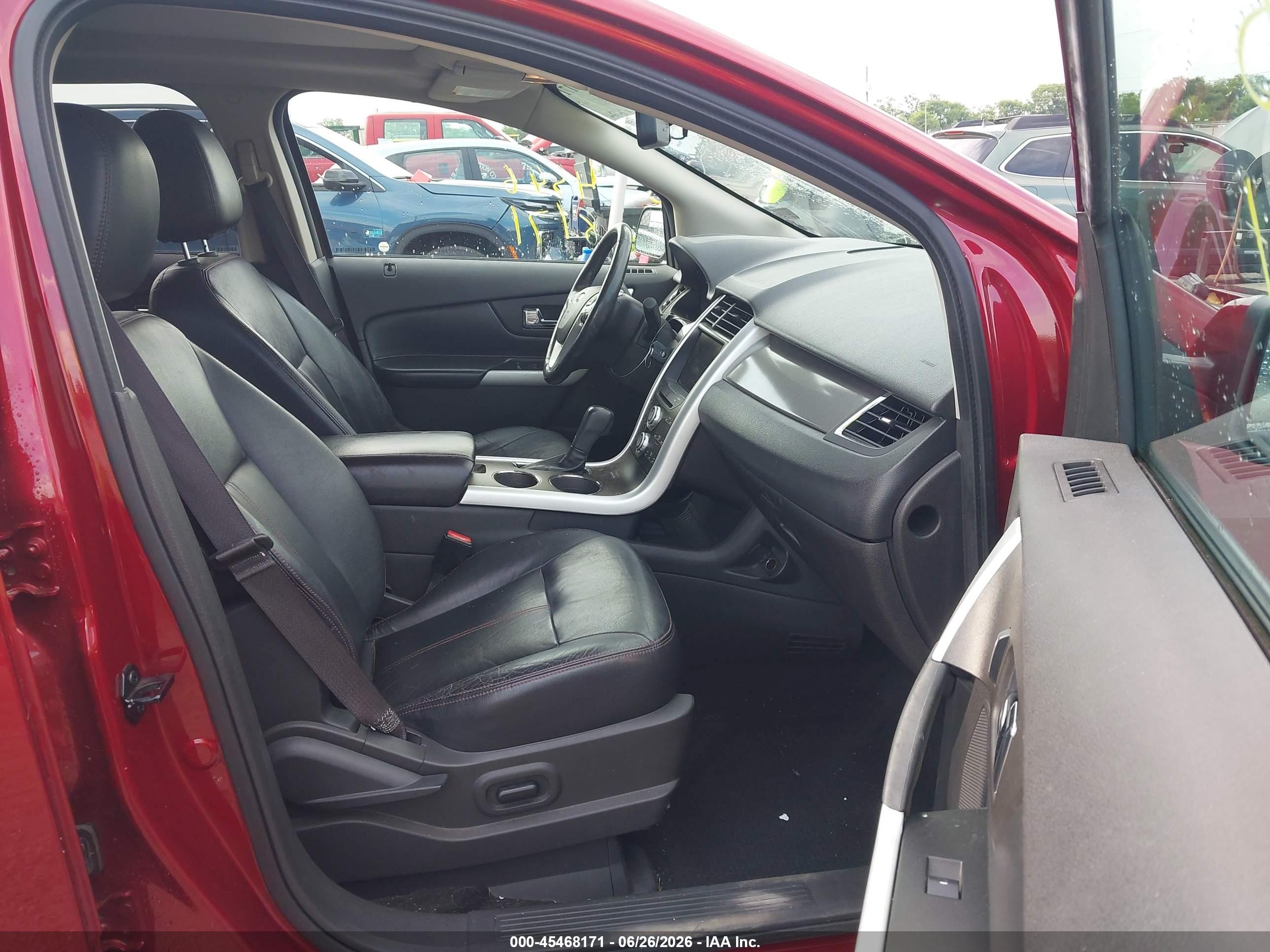 2013 Ford Edge Sel Red vin: 2FMDK3J95DBA43601