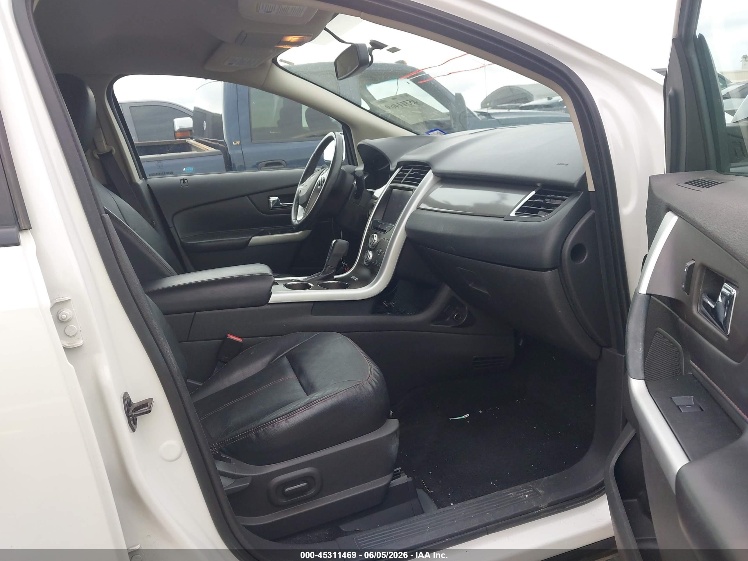2013 Ford Edge Sel White vin: 2FMDK3J95DBB70025