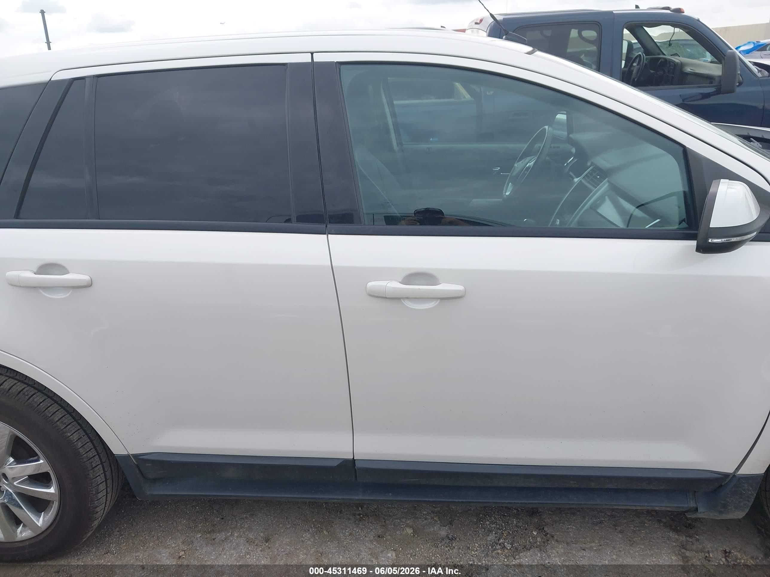 2013 Ford Edge Sel White vin: 2FMDK3J95DBB70025