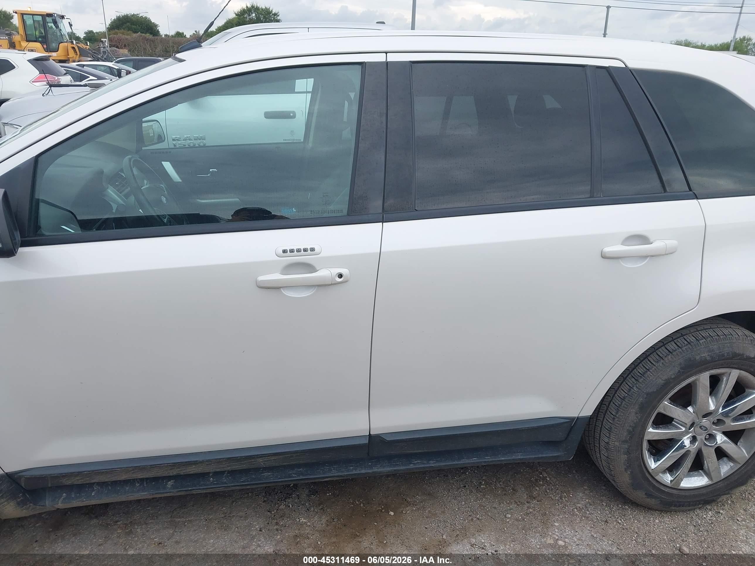 2013 Ford Edge Sel White vin: 2FMDK3J95DBB70025