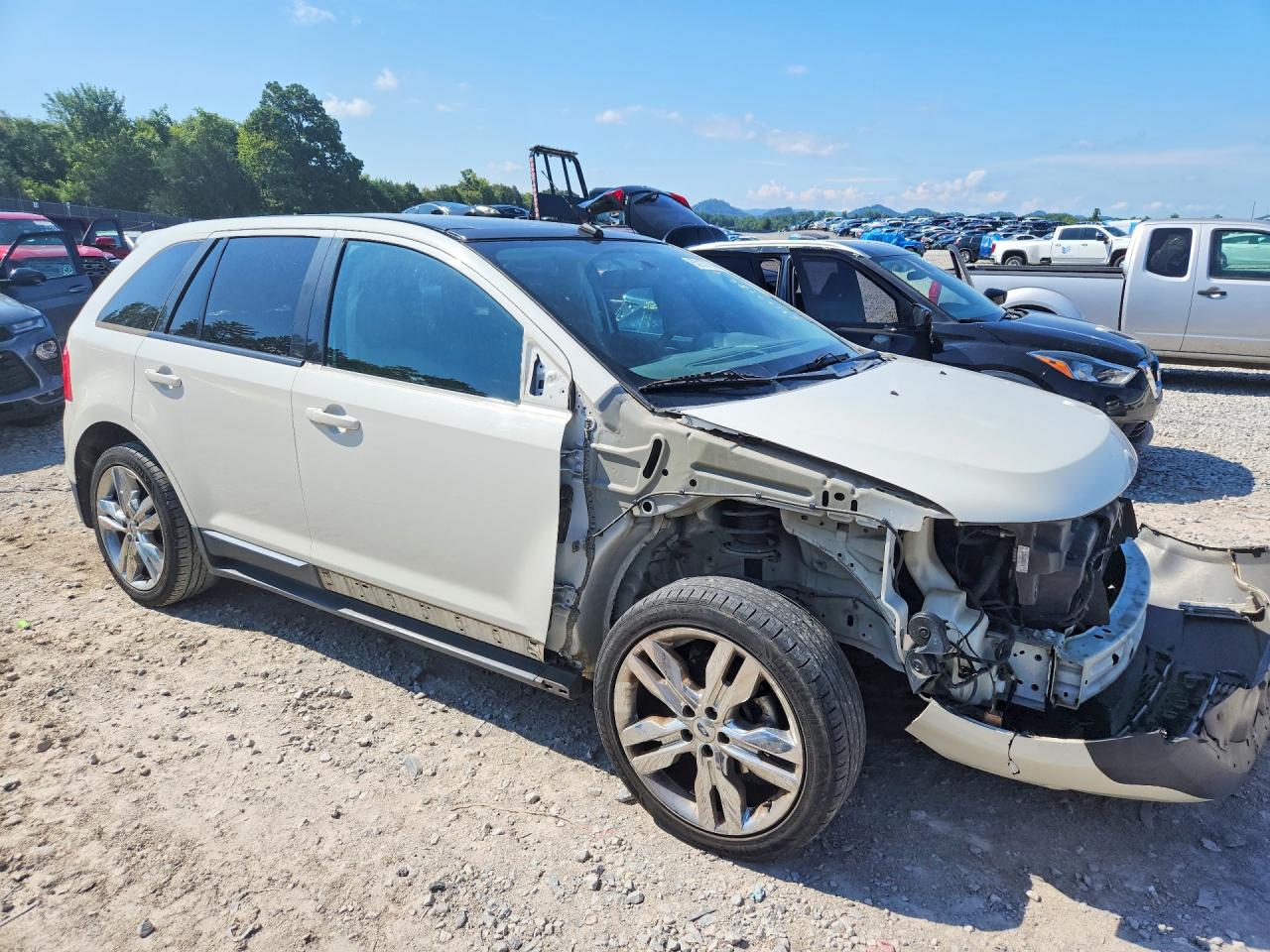 2013 Ford Edge Sel White vin: 2FMDK3J95DBC33480