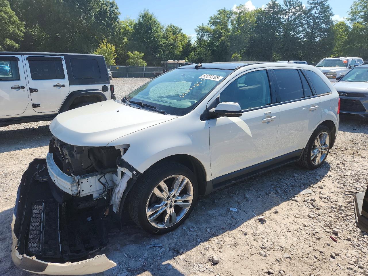 2013 Ford Edge Sel Белый vin: 2FMDK3J95DBC33480