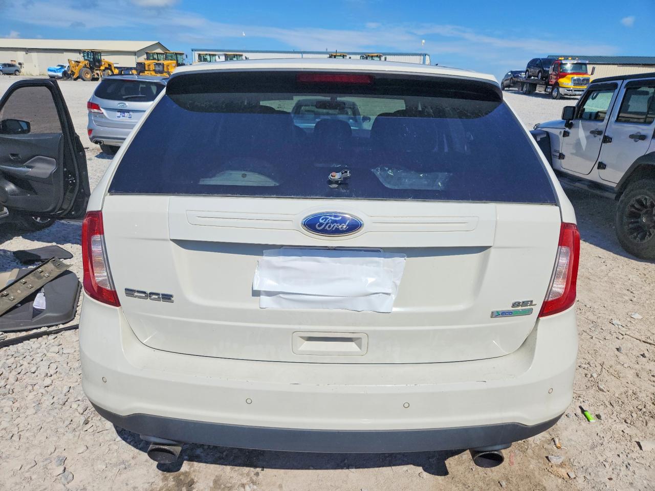 2013 Ford Edge Sel White vin: 2FMDK3J95DBC33480