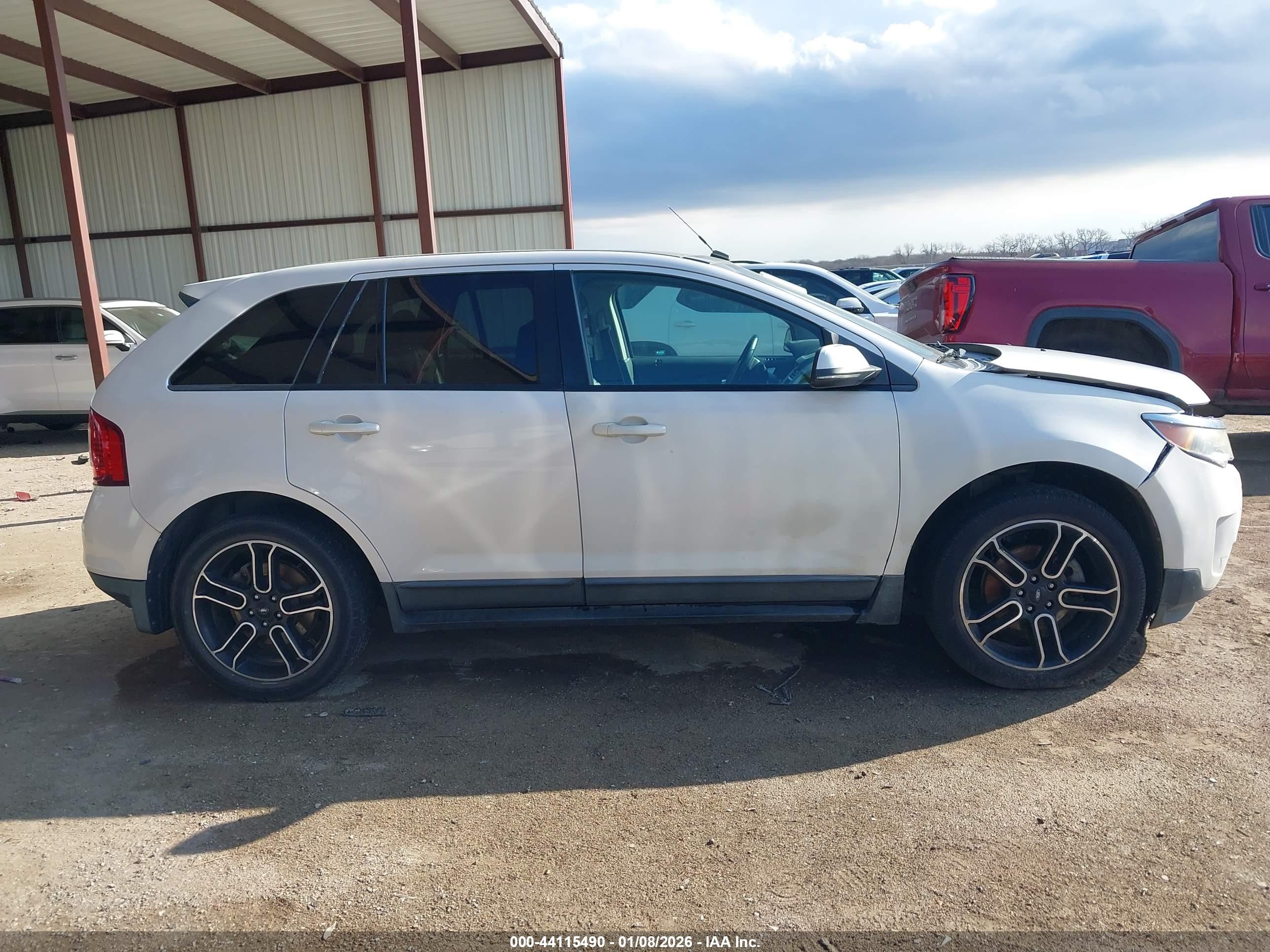 2013 Ford Edge Sel White vin: 2FMDK3J96DBA96131