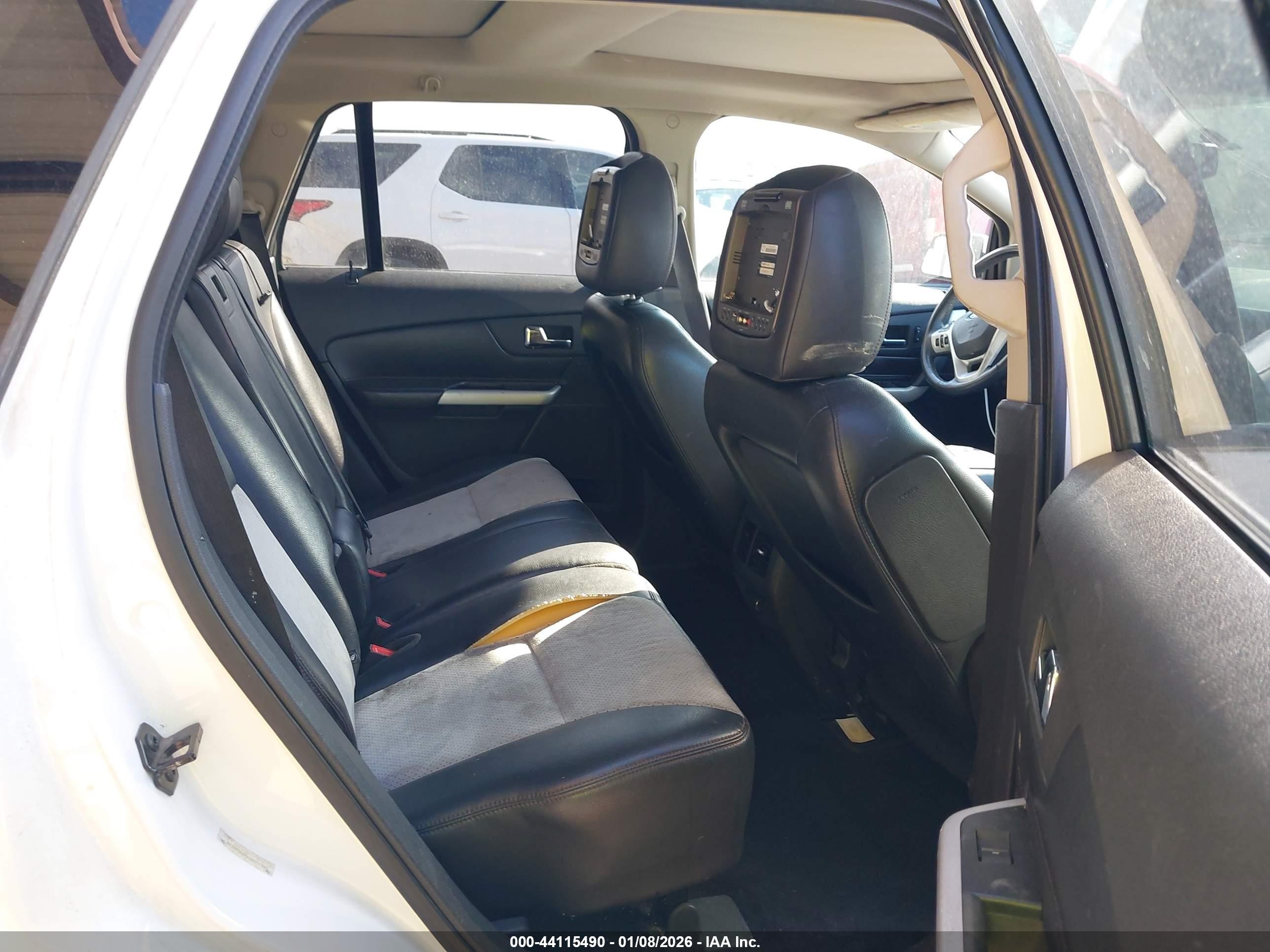 2013 Ford Edge Sel White vin: 2FMDK3J96DBA96131