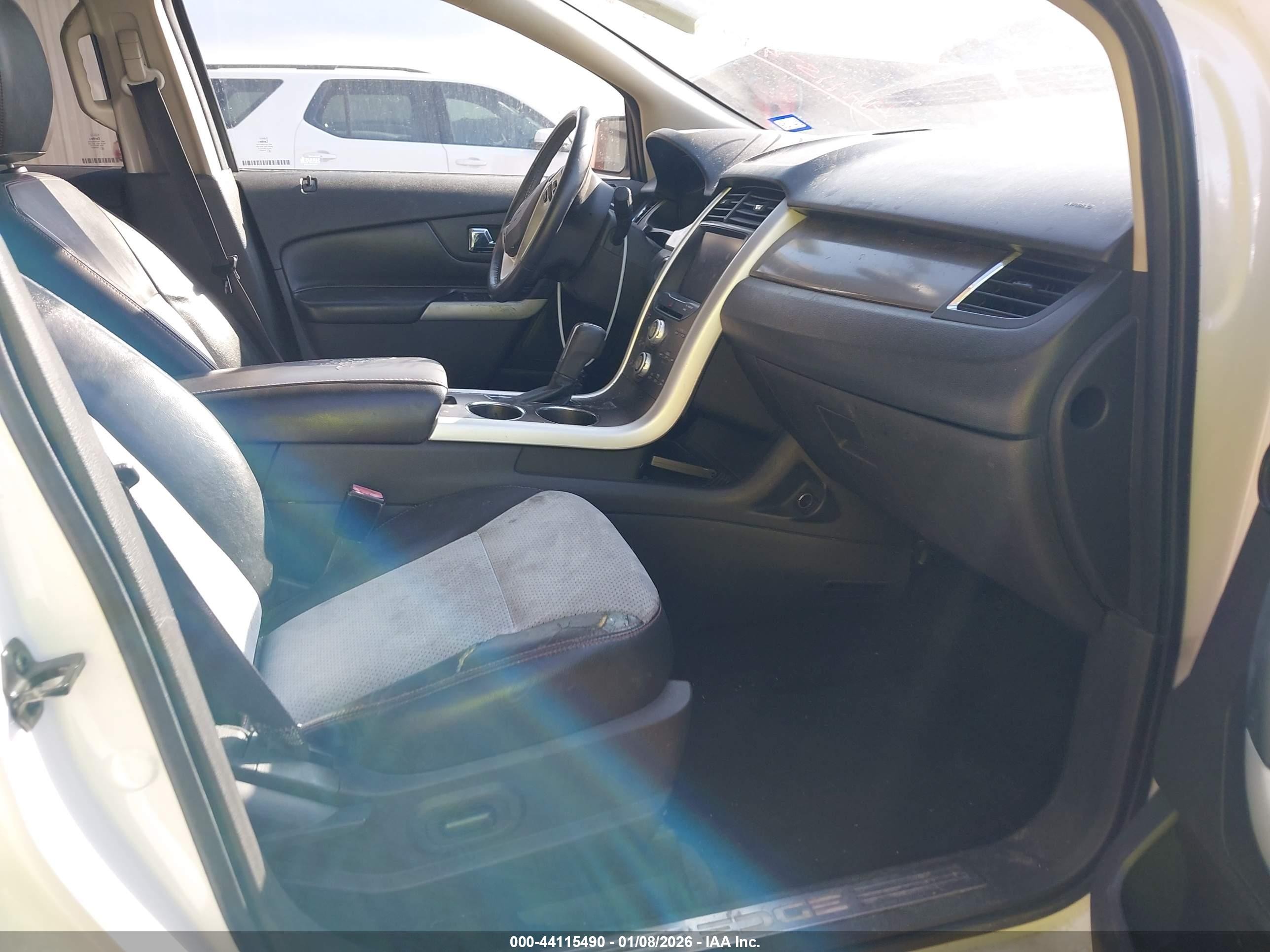 2013 Ford Edge Sel White vin: 2FMDK3J96DBA96131