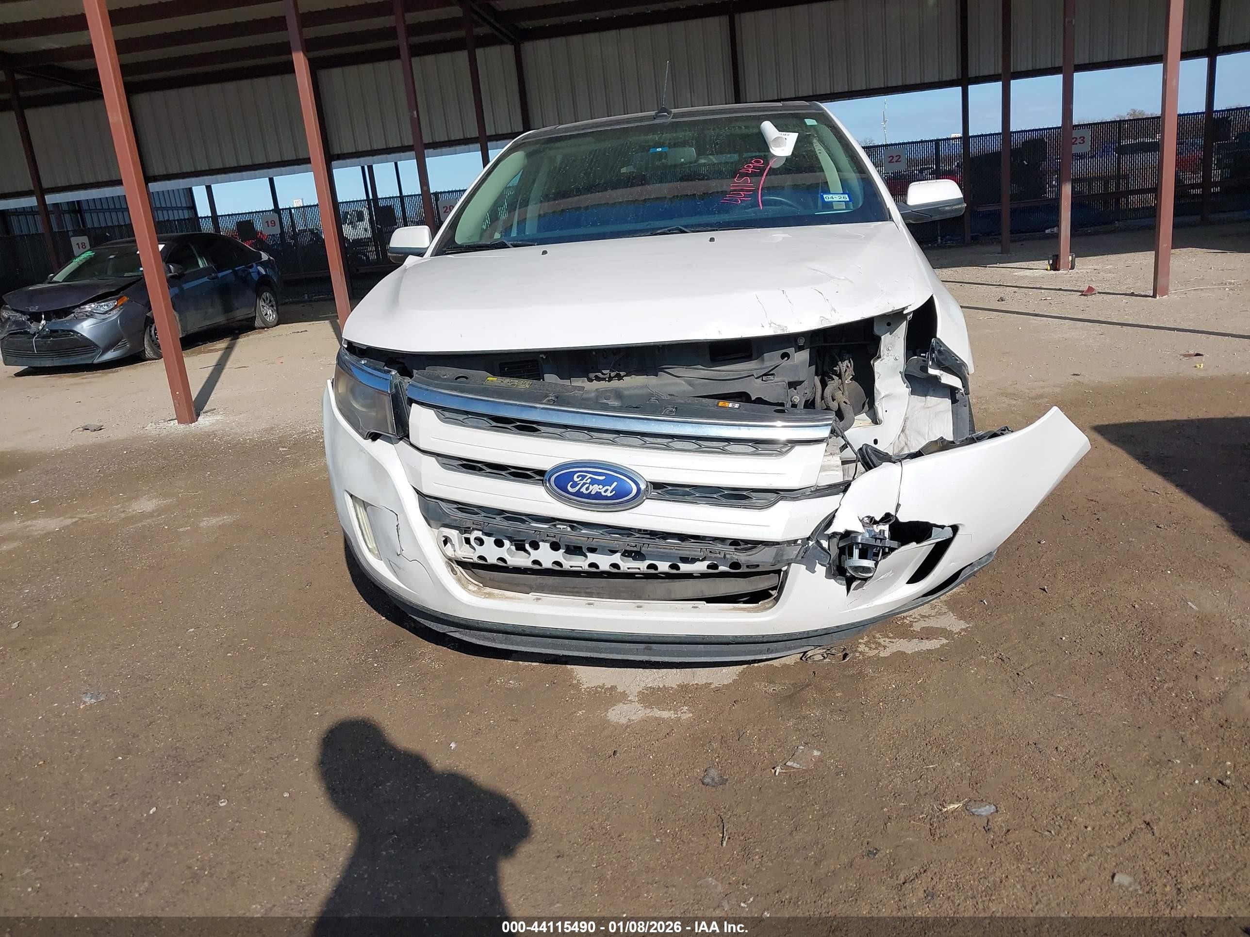 2013 Ford Edge Sel White vin: 2FMDK3J96DBA96131