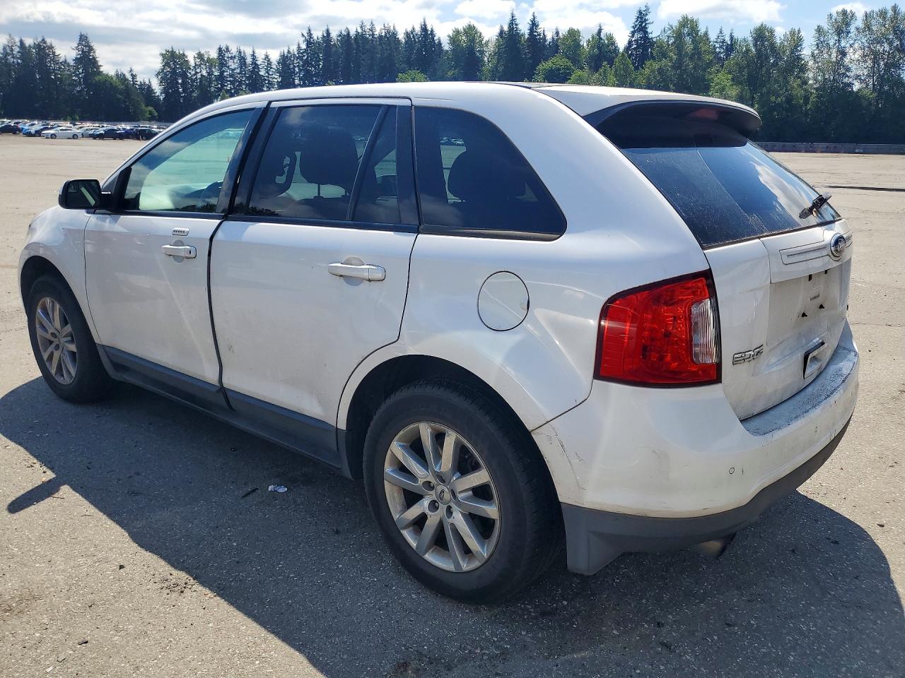2013 Ford Edge Sel White vin: 2FMDK3J96DBC81991