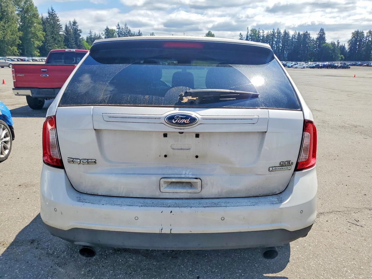 2013 Ford Edge Sel White vin: 2FMDK3J96DBC81991