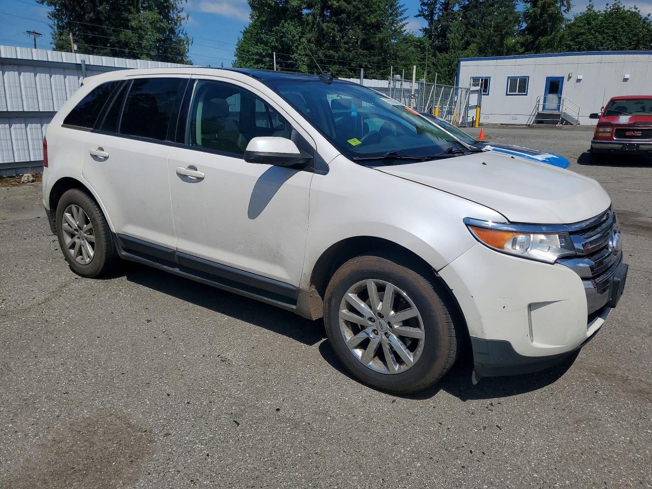 2013 Ford Edge Sel White vin: 2FMDK3J96DBC81991