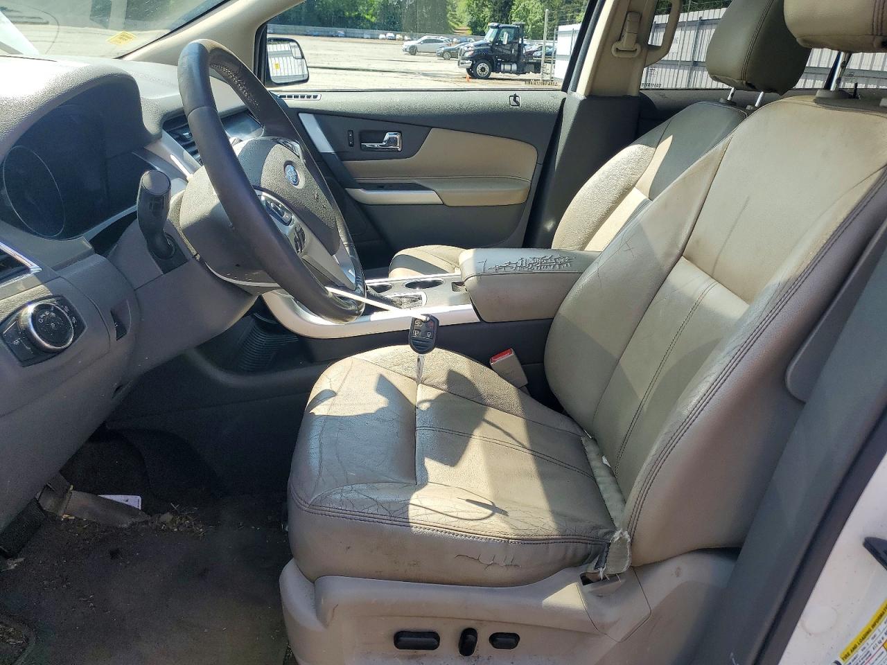 2013 Ford Edge Sel White vin: 2FMDK3J96DBC81991