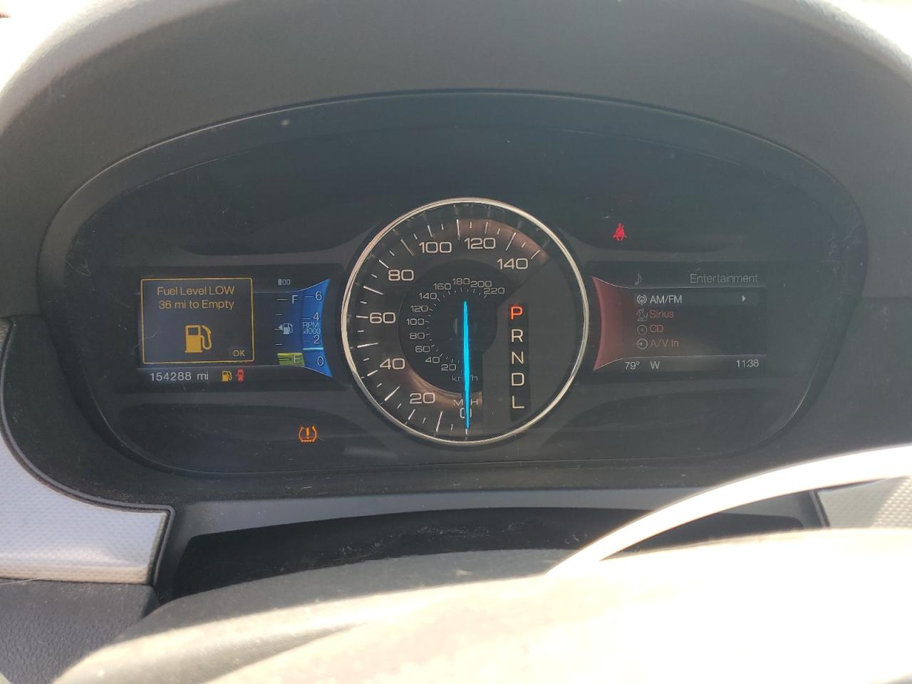 2013 Ford Edge Sel White vin: 2FMDK3J96DBC81991 Damage: Warning - Tire Pressure, On, Unacceptable