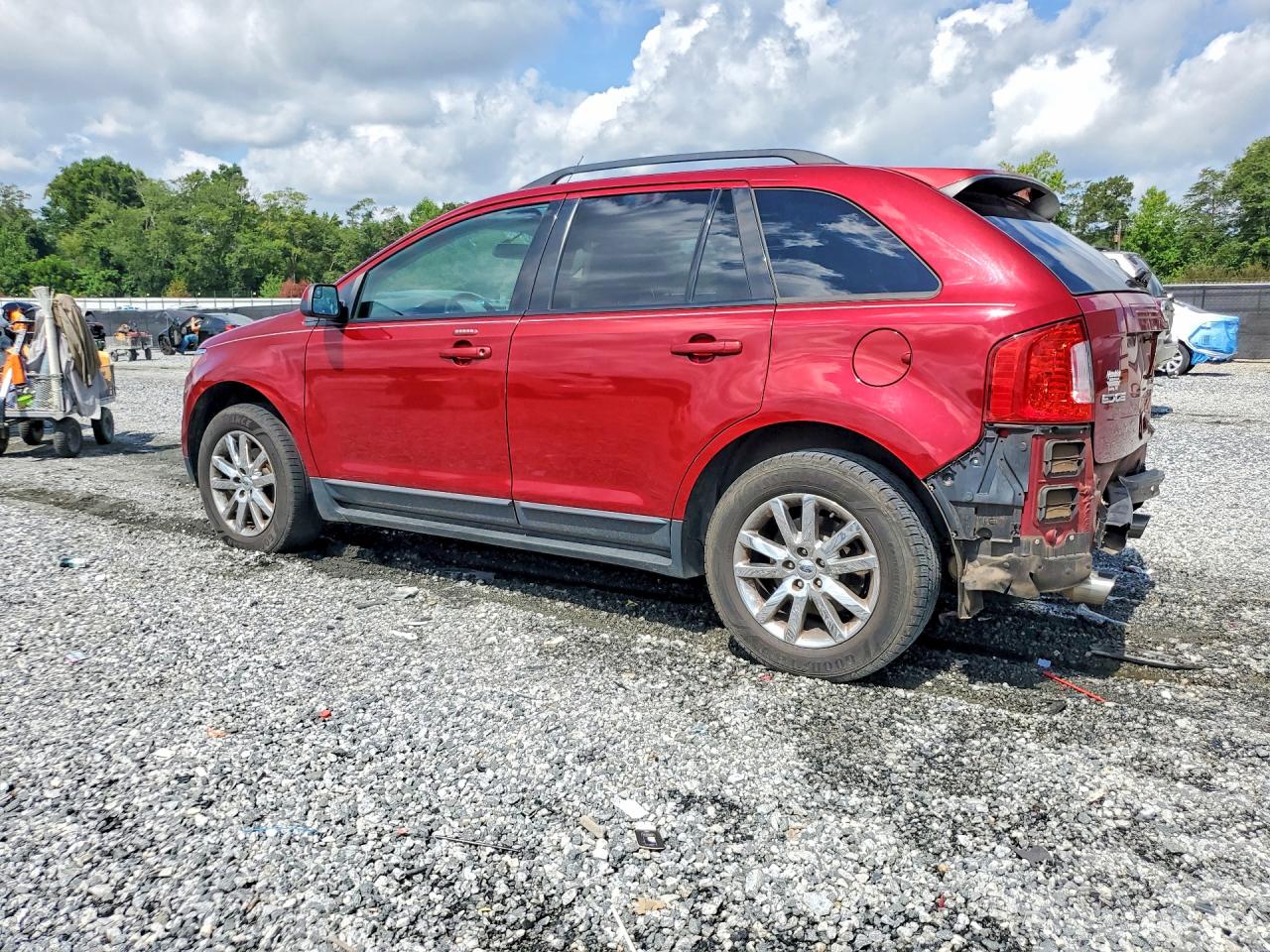 2014 Ford Edge Sel Burgundy vin: 2FMDK3J96EBA32561
