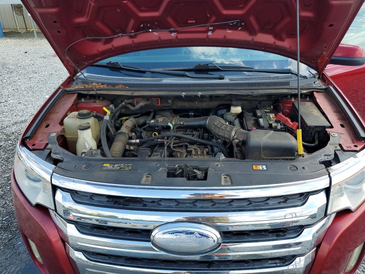 2014 Ford Edge Sel Burgundy vin: 2FMDK3J96EBA32561