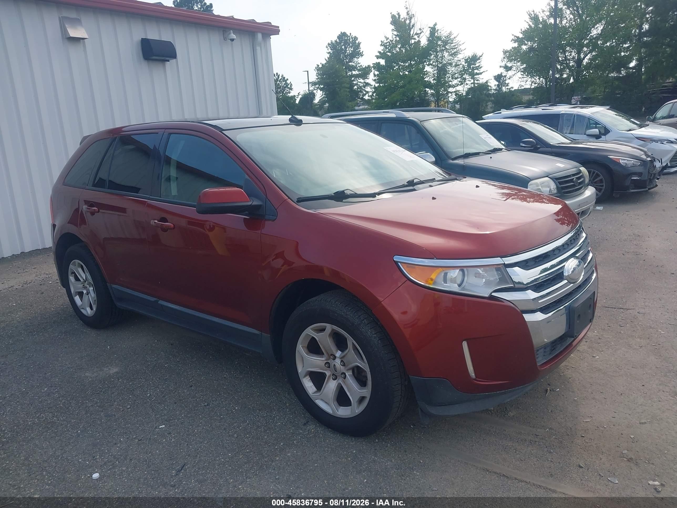 2014 Ford Edge Sel Burgundy vin: 2FMDK3J96EBA77399