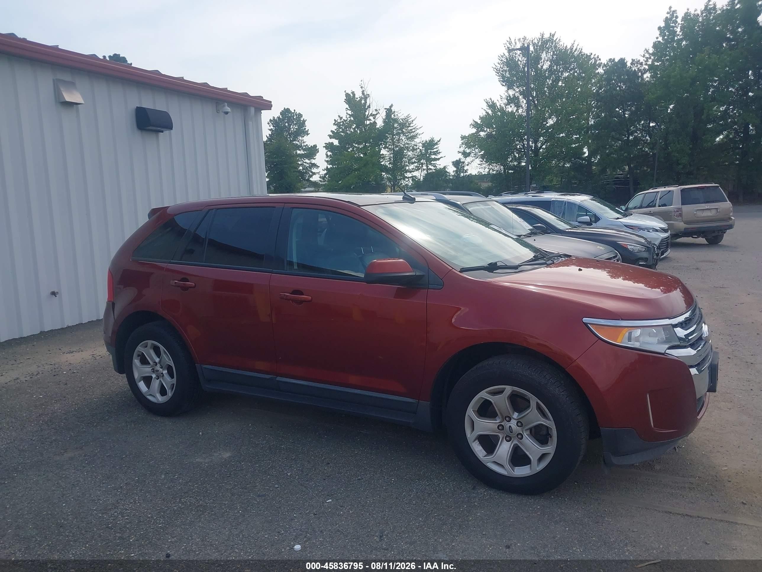 2014 Ford Edge Sel Burgundy vin: 2FMDK3J96EBA77399