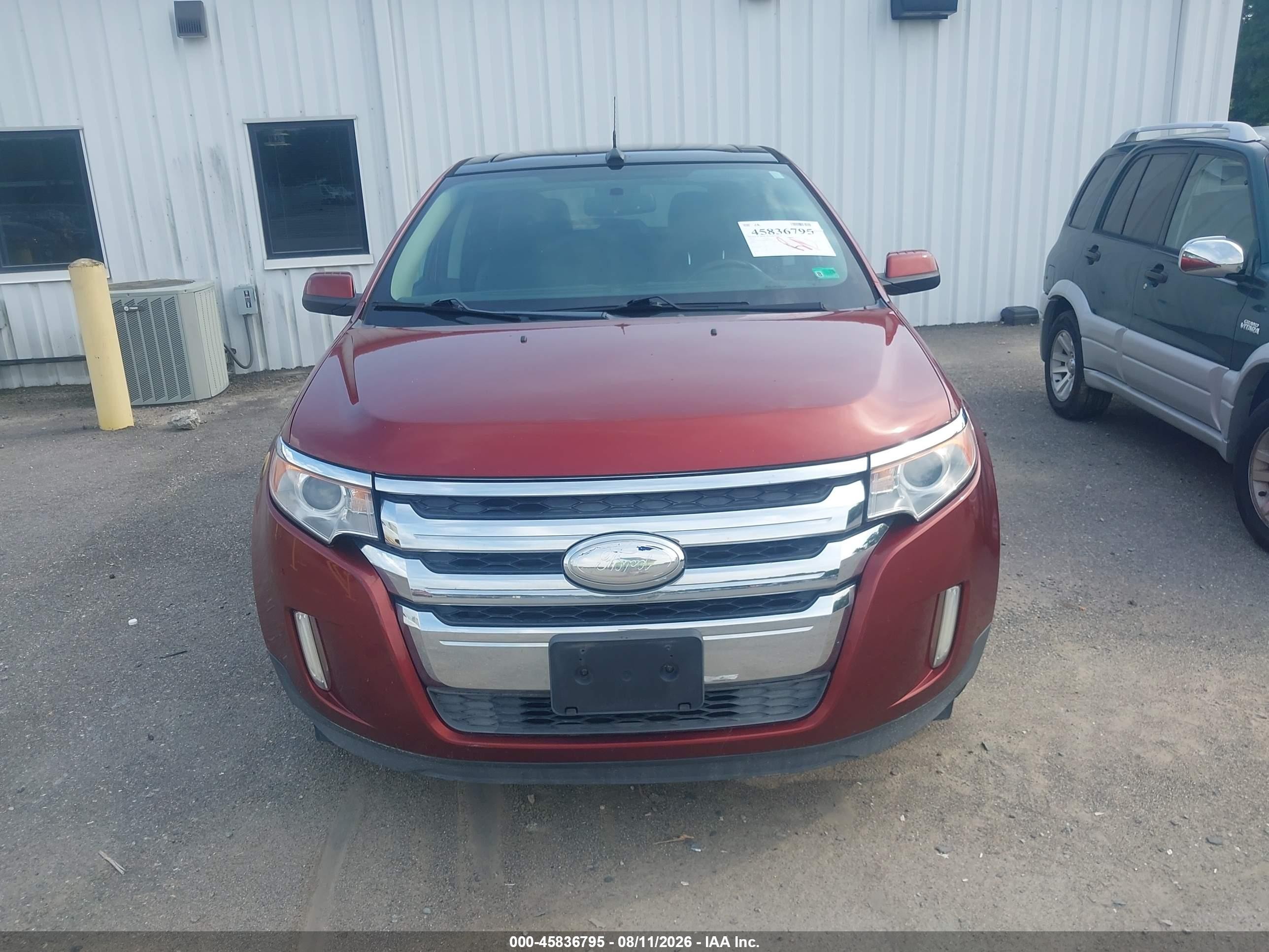 2014 Ford Edge Sel Burgundy vin: 2FMDK3J96EBA77399