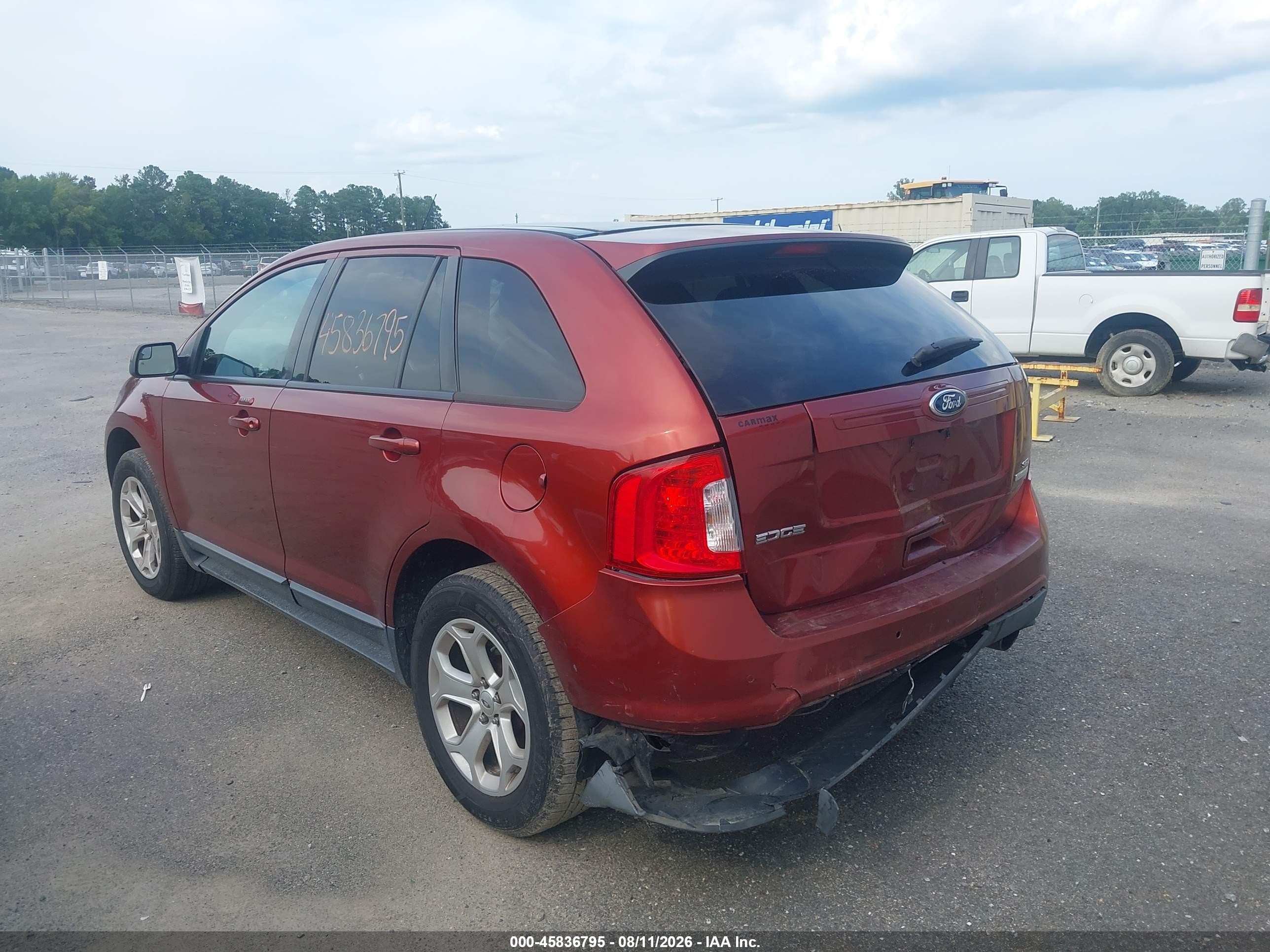 2014 Ford Edge Sel Burgundy vin: 2FMDK3J96EBA77399