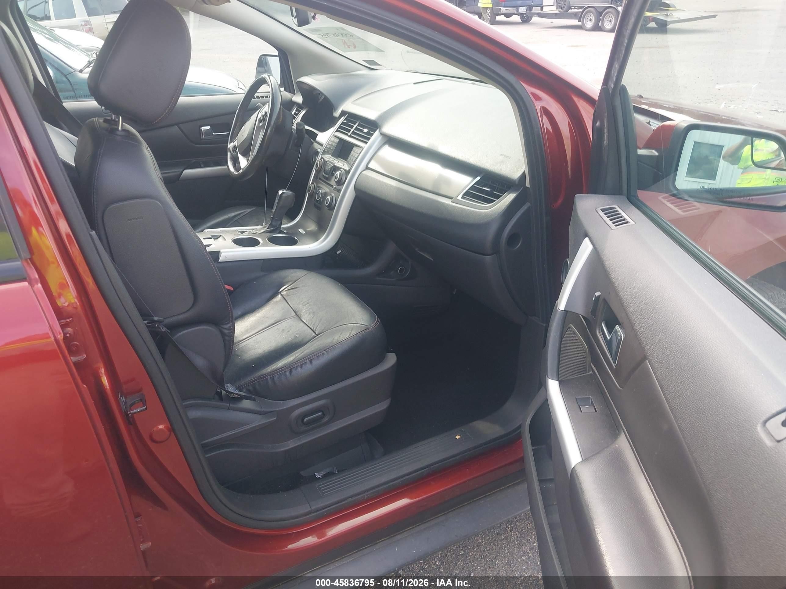 2014 Ford Edge Sel Burgundy vin: 2FMDK3J96EBA77399