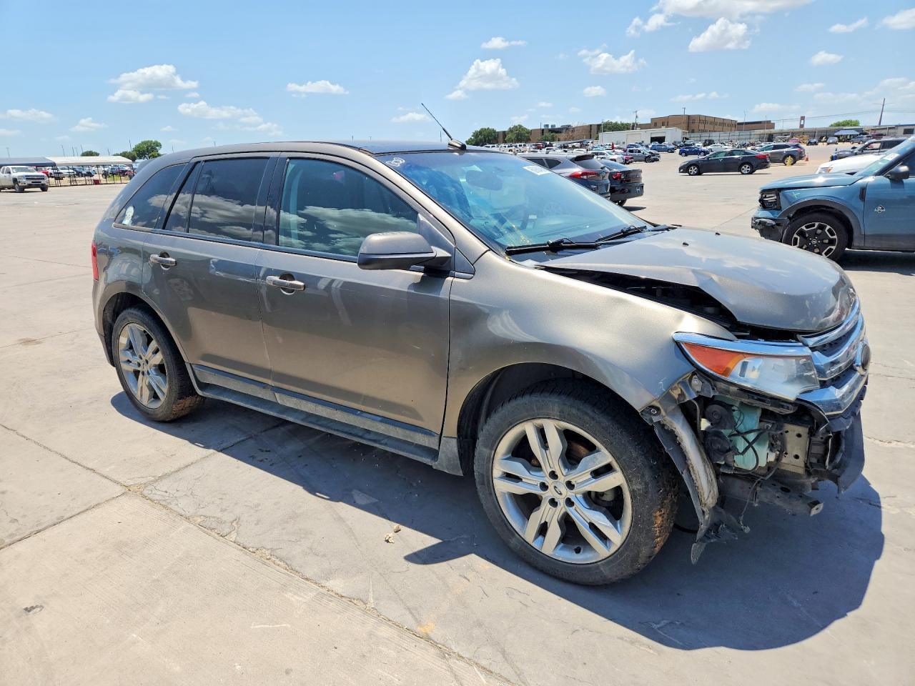 2013 Ford Edge Sel Gray vin: 2FMDK3J97DBC12825