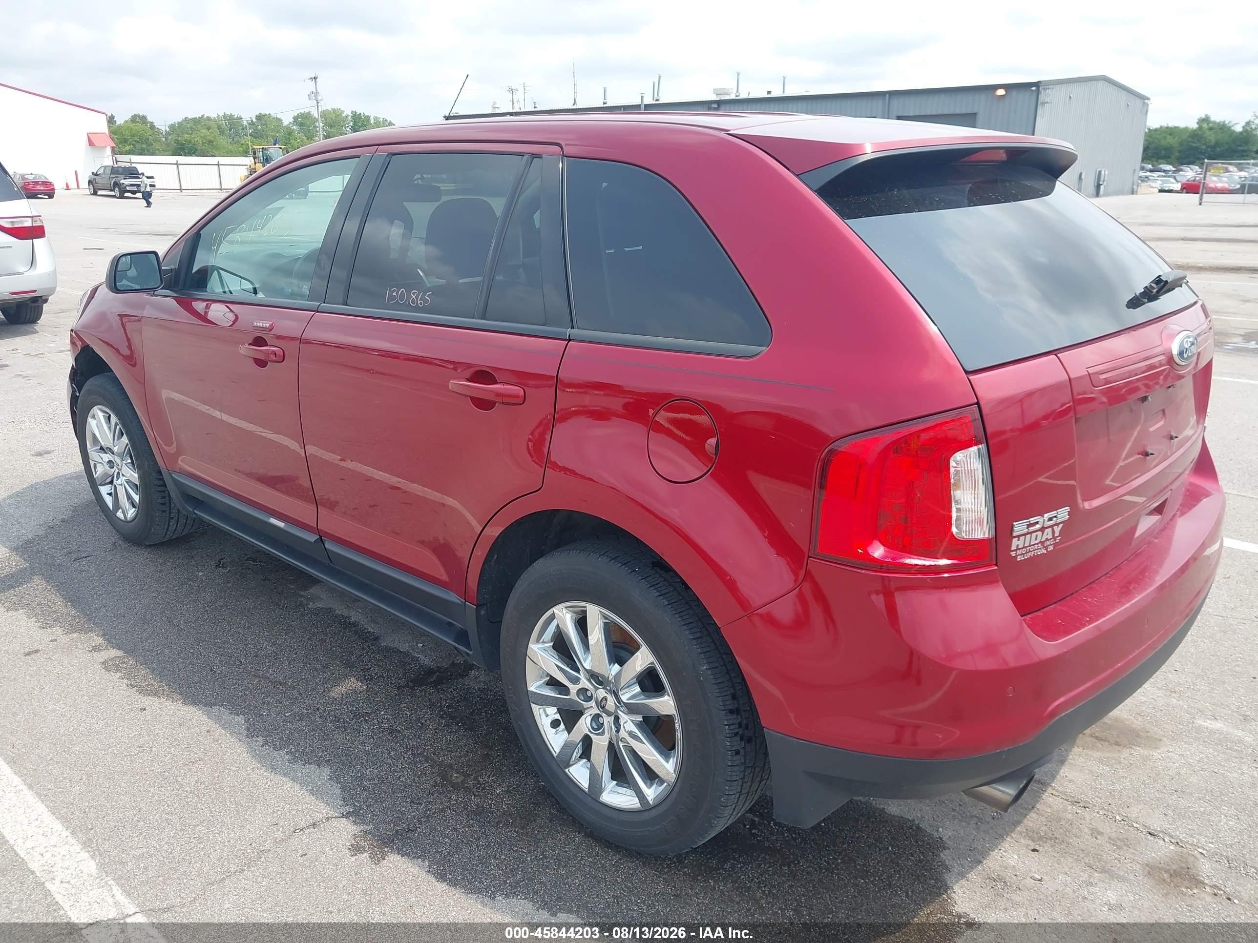 2013 Ford Edge Sel Бордовый vin: 2FMDK3J97DBC65525