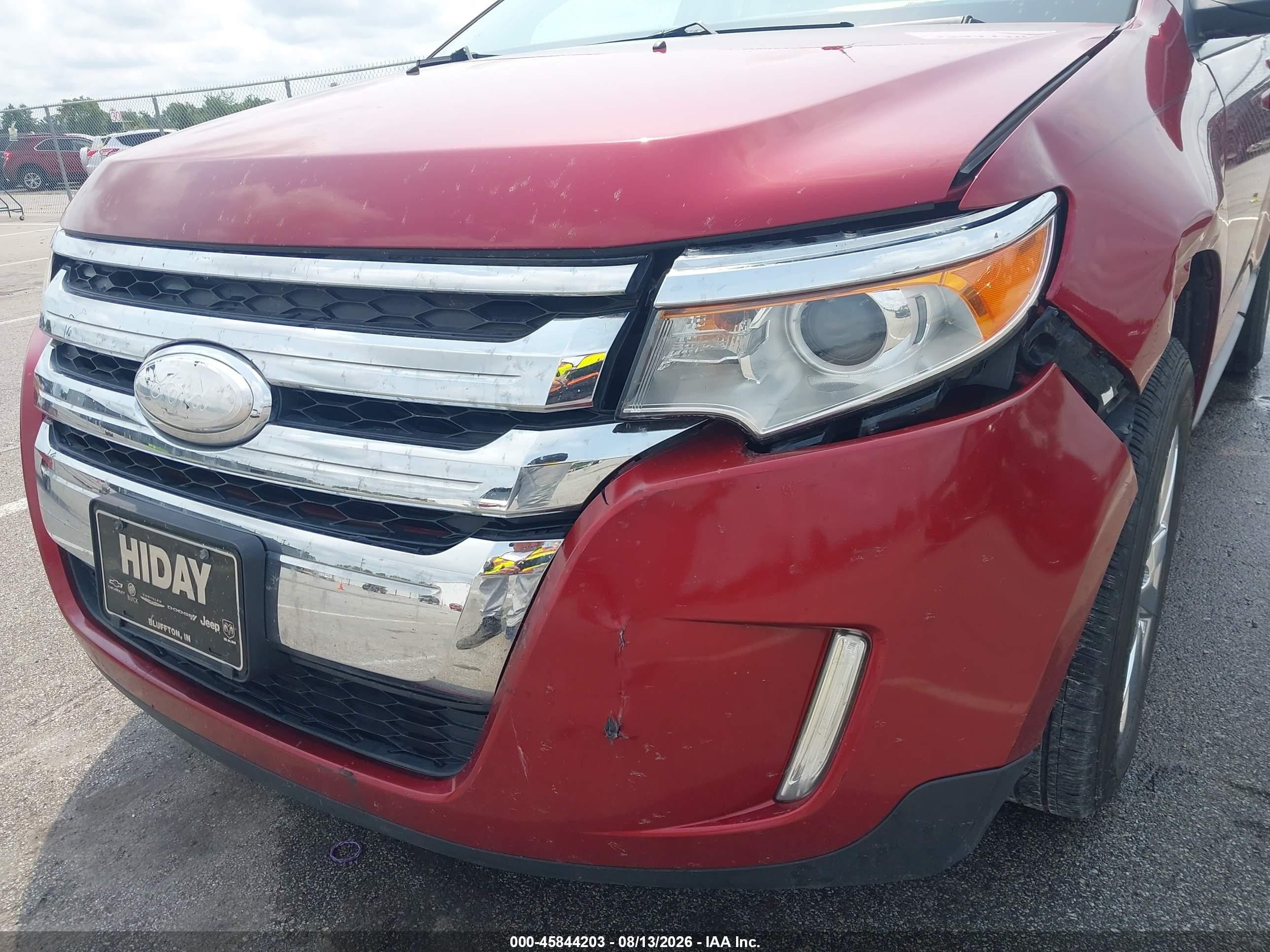 2013 Ford Edge Sel Бордовый vin: 2FMDK3J97DBC65525