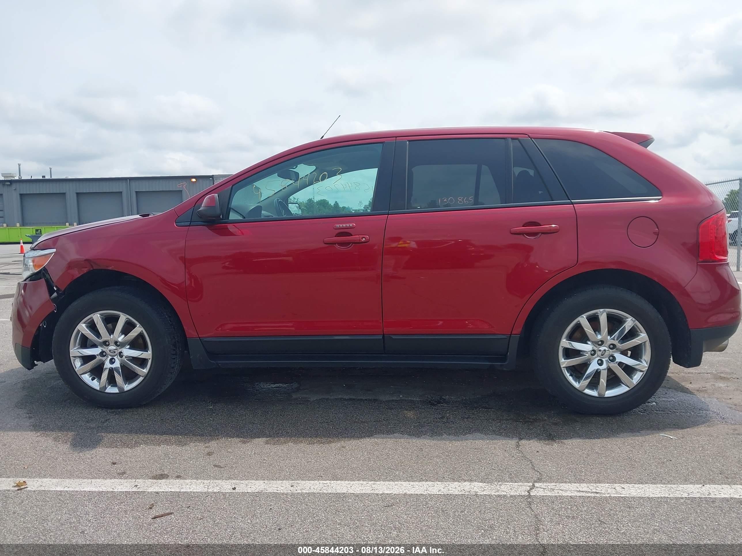 2013 Ford Edge Sel Бордовый vin: 2FMDK3J97DBC65525