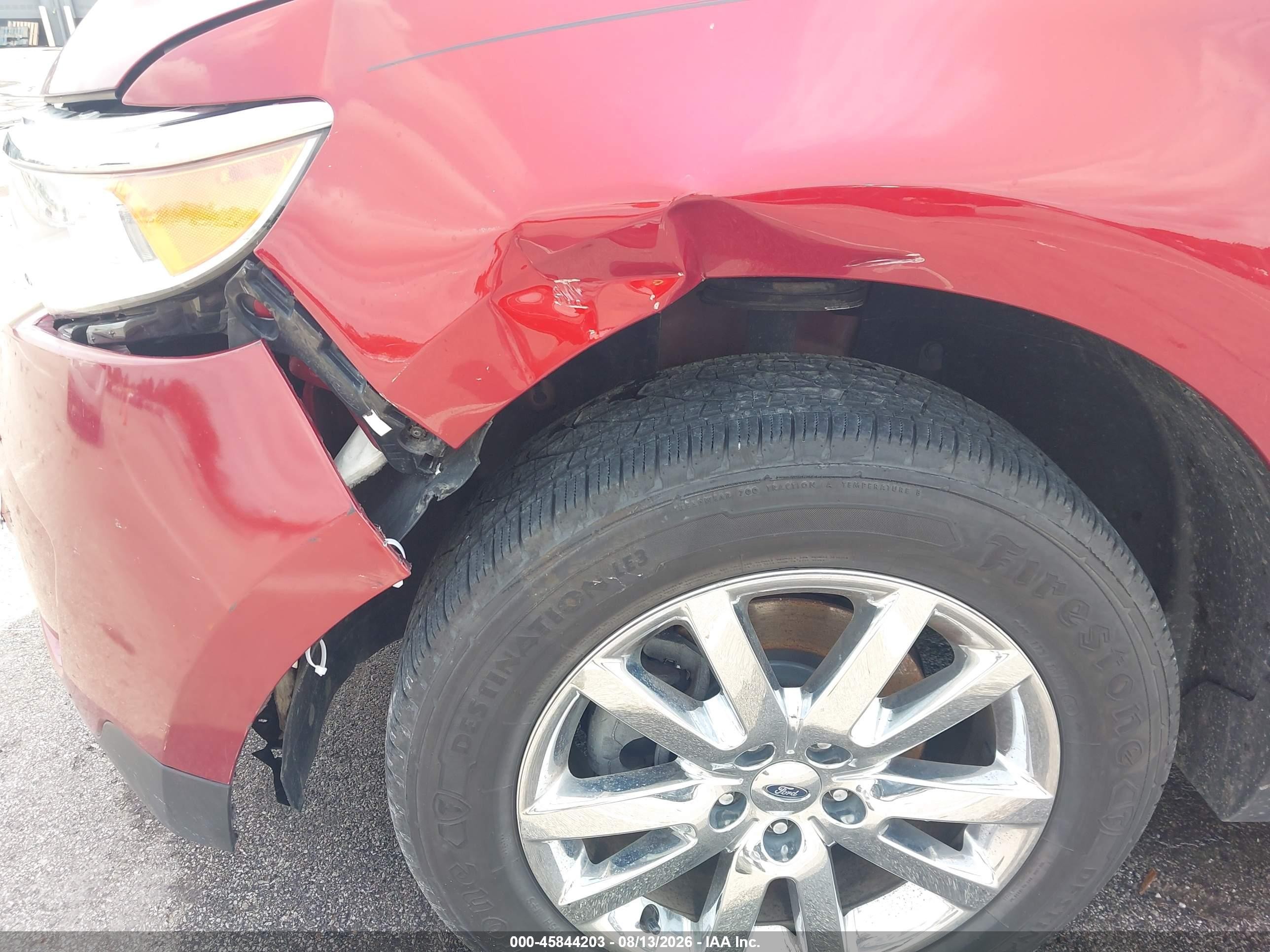 2013 Ford Edge Sel Бордовый vin: 2FMDK3J97DBC65525