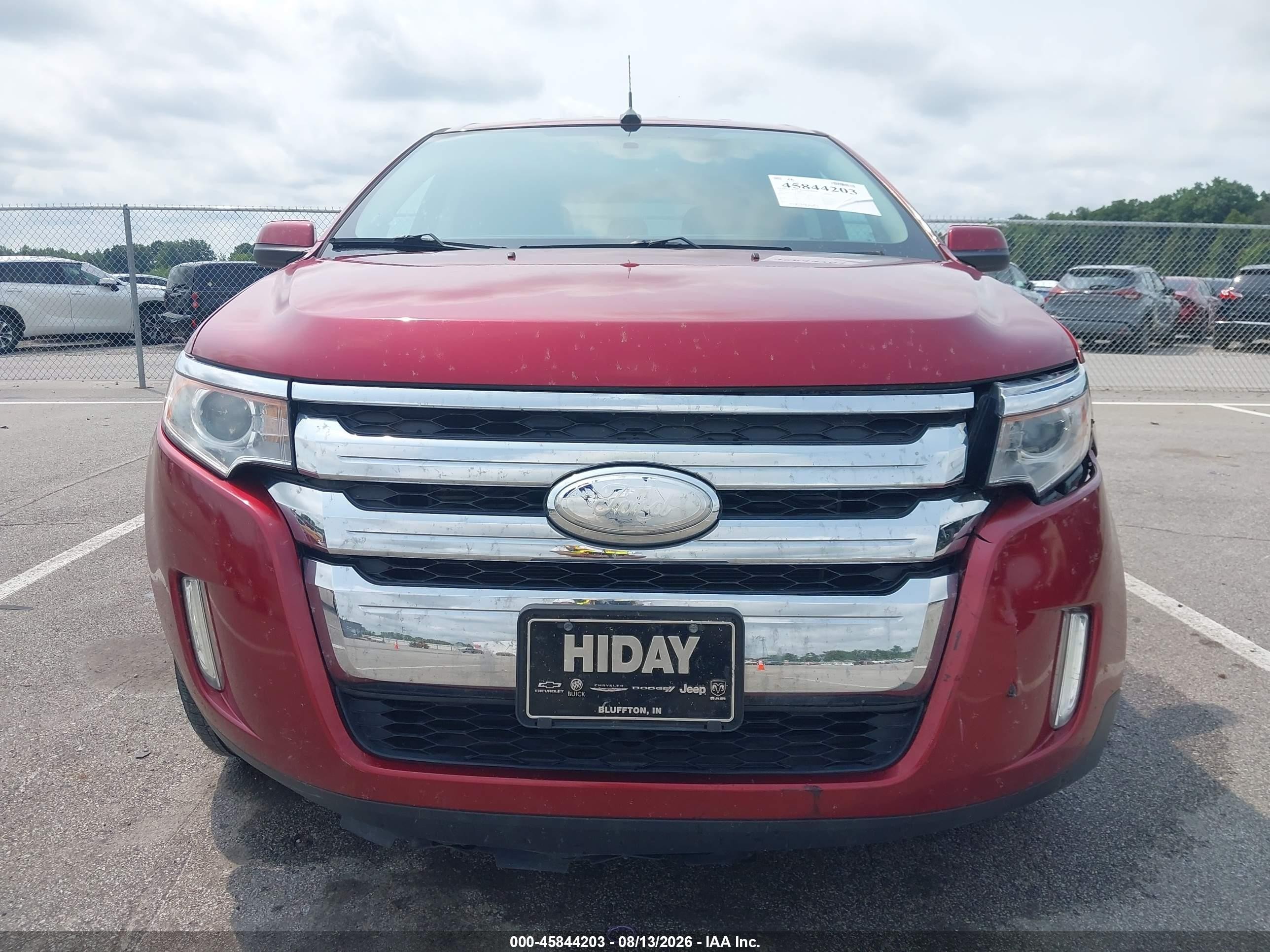 2013 Ford Edge Sel Бордовый vin: 2FMDK3J97DBC65525