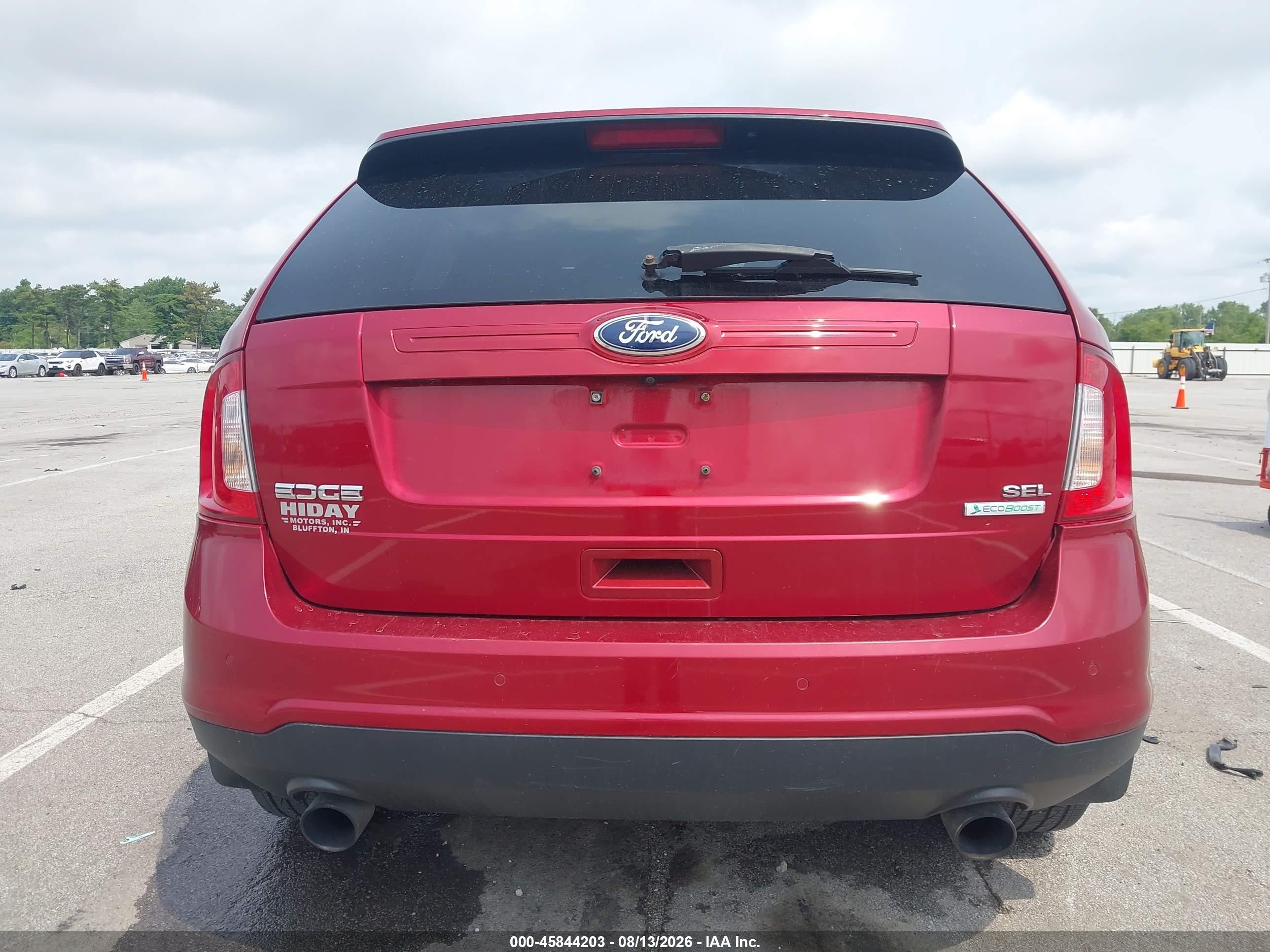 2013 Ford Edge Sel Бордовый vin: 2FMDK3J97DBC65525