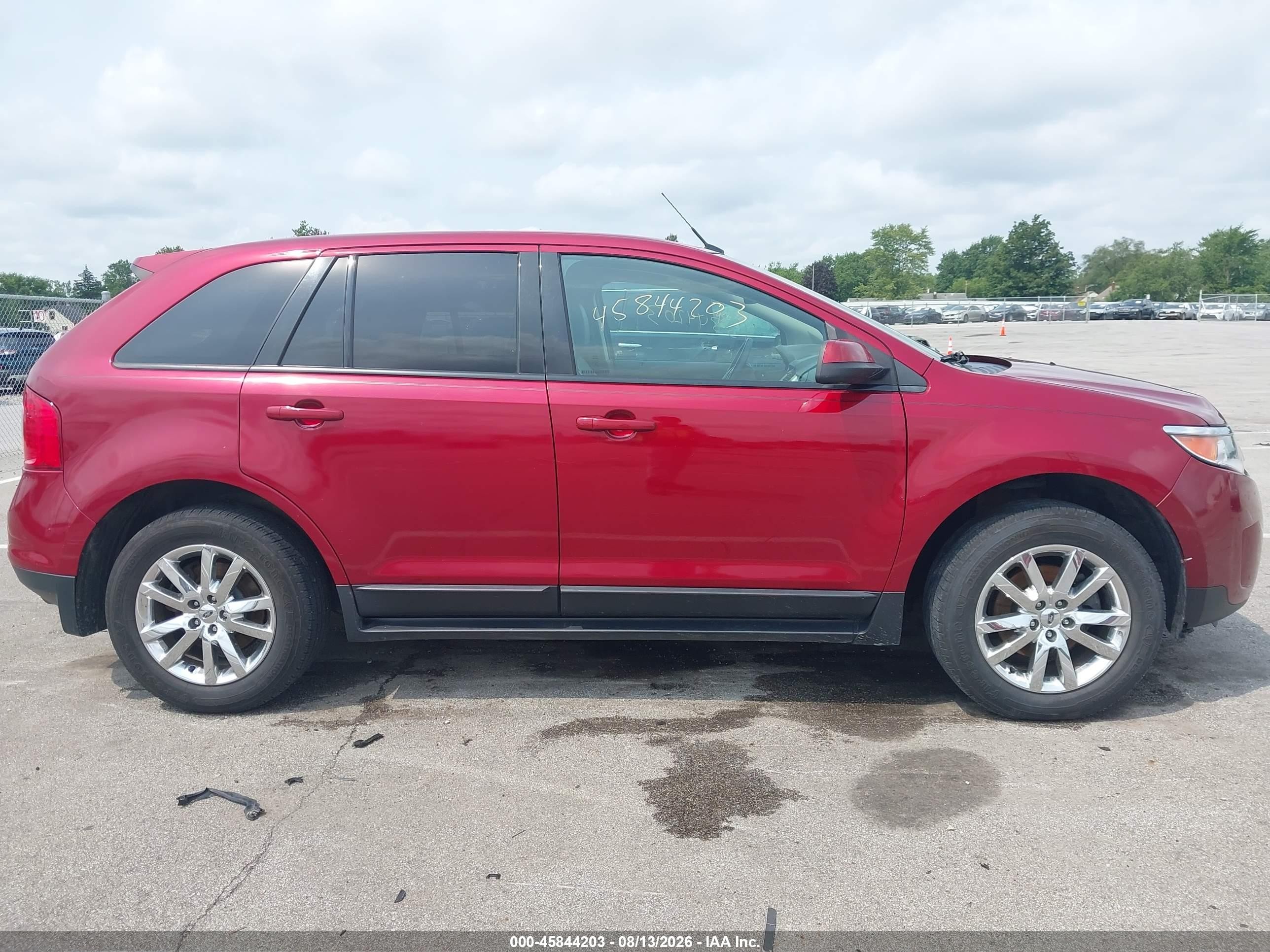 2013 Ford Edge Sel Бордовый vin: 2FMDK3J97DBC65525