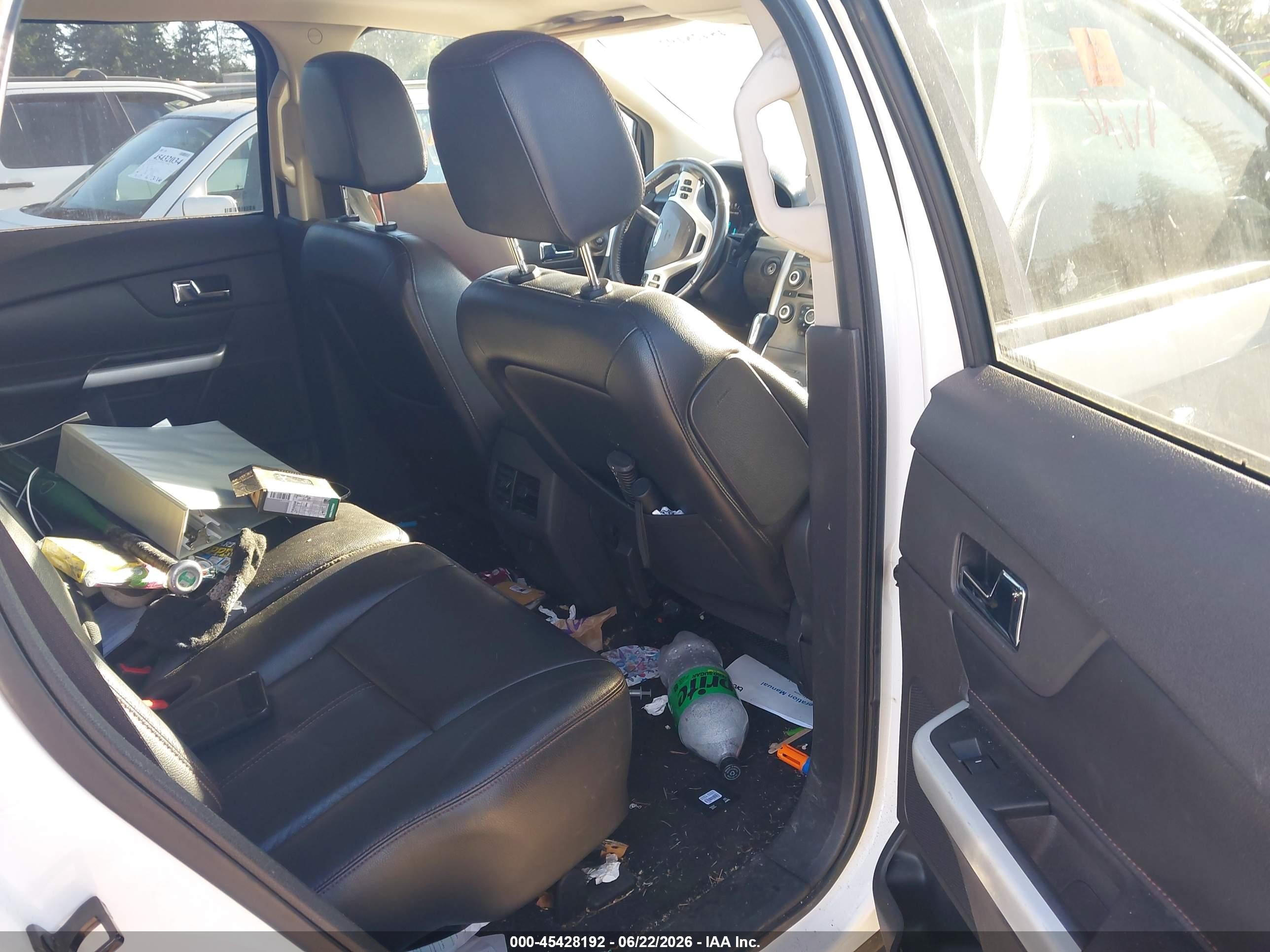 2012 Ford Edge Sel White vin: 2FMDK3J98CBA60259