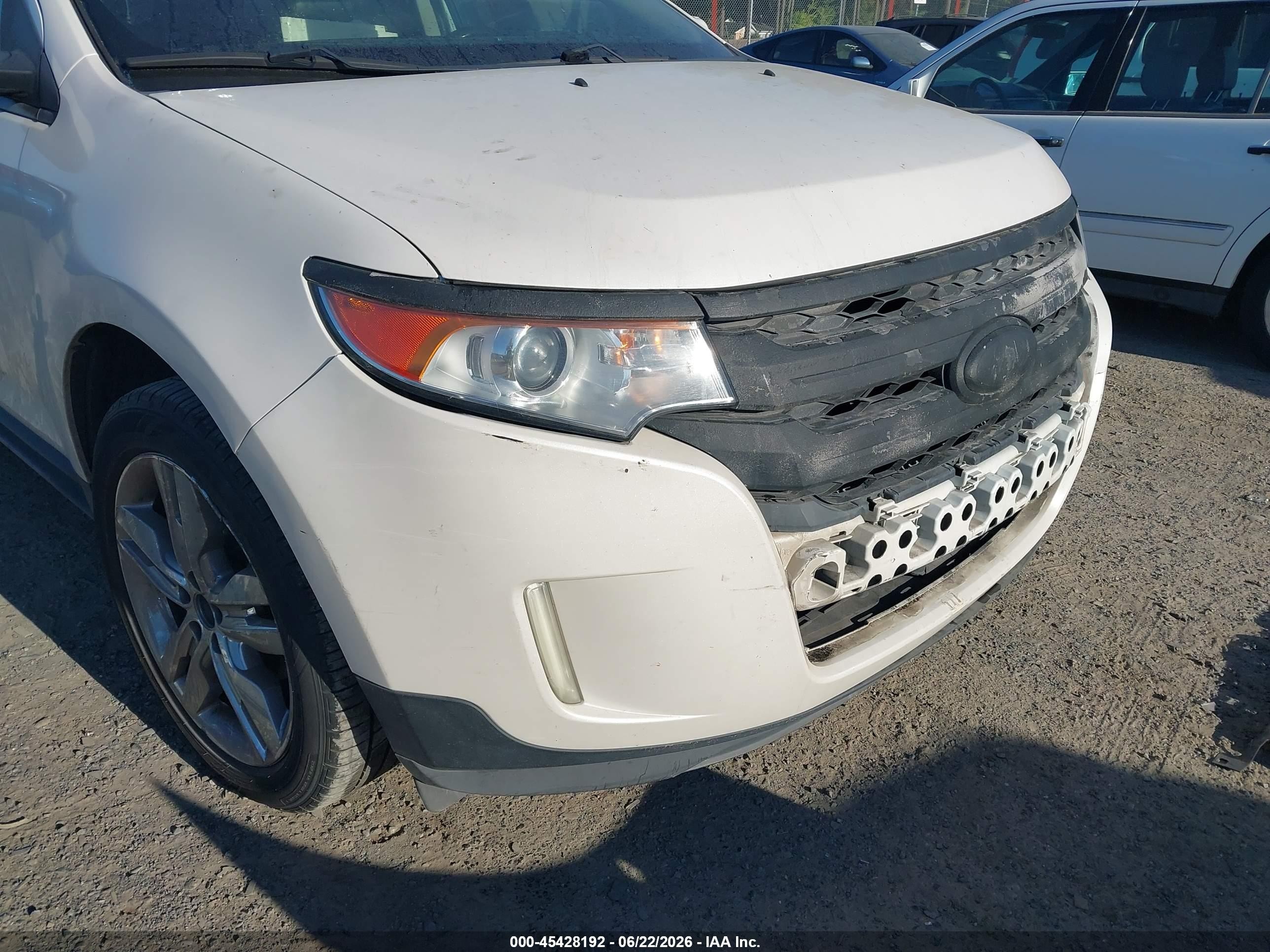 2012 Ford Edge Sel White vin: 2FMDK3J98CBA60259