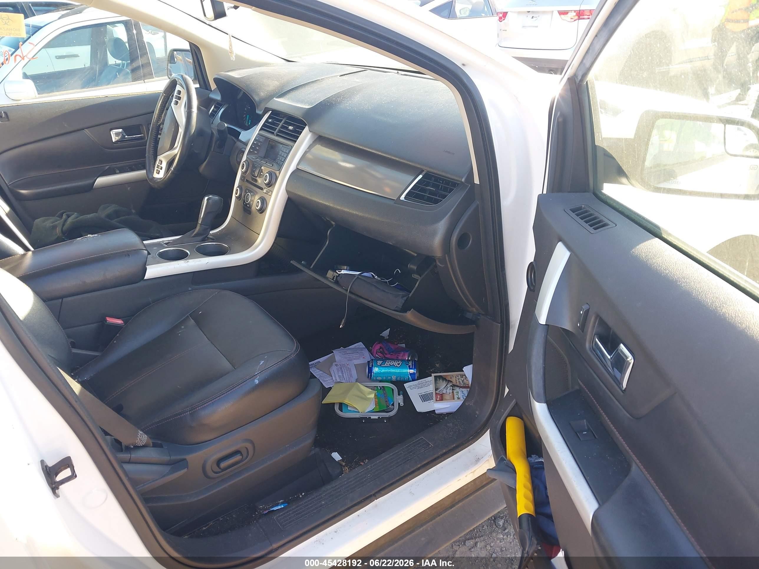 2012 Ford Edge Sel White vin: 2FMDK3J98CBA60259