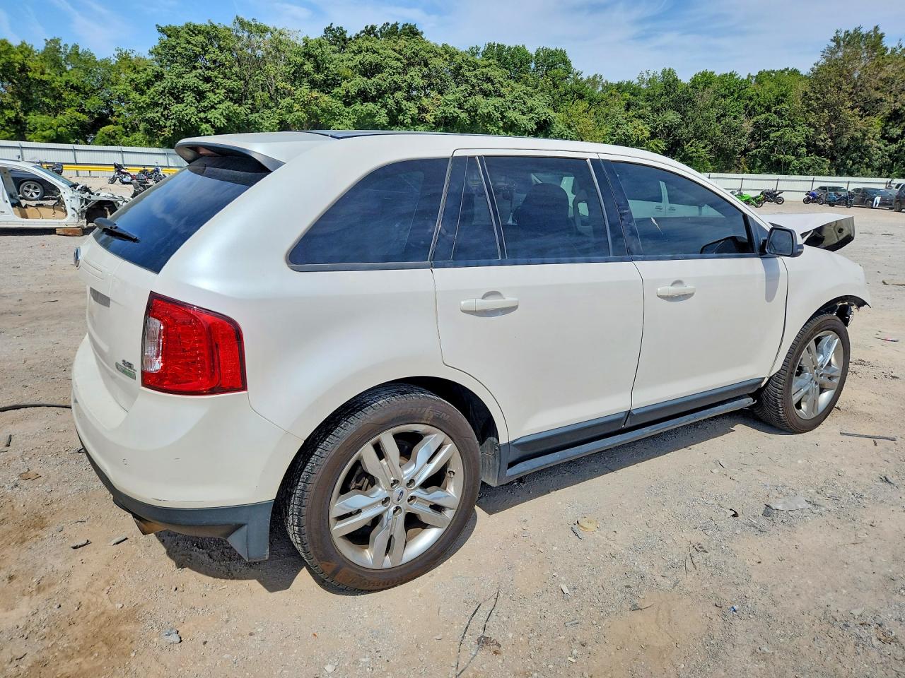 2012 Ford Edge Sel White vin: 2FMDK3J98CBA90930