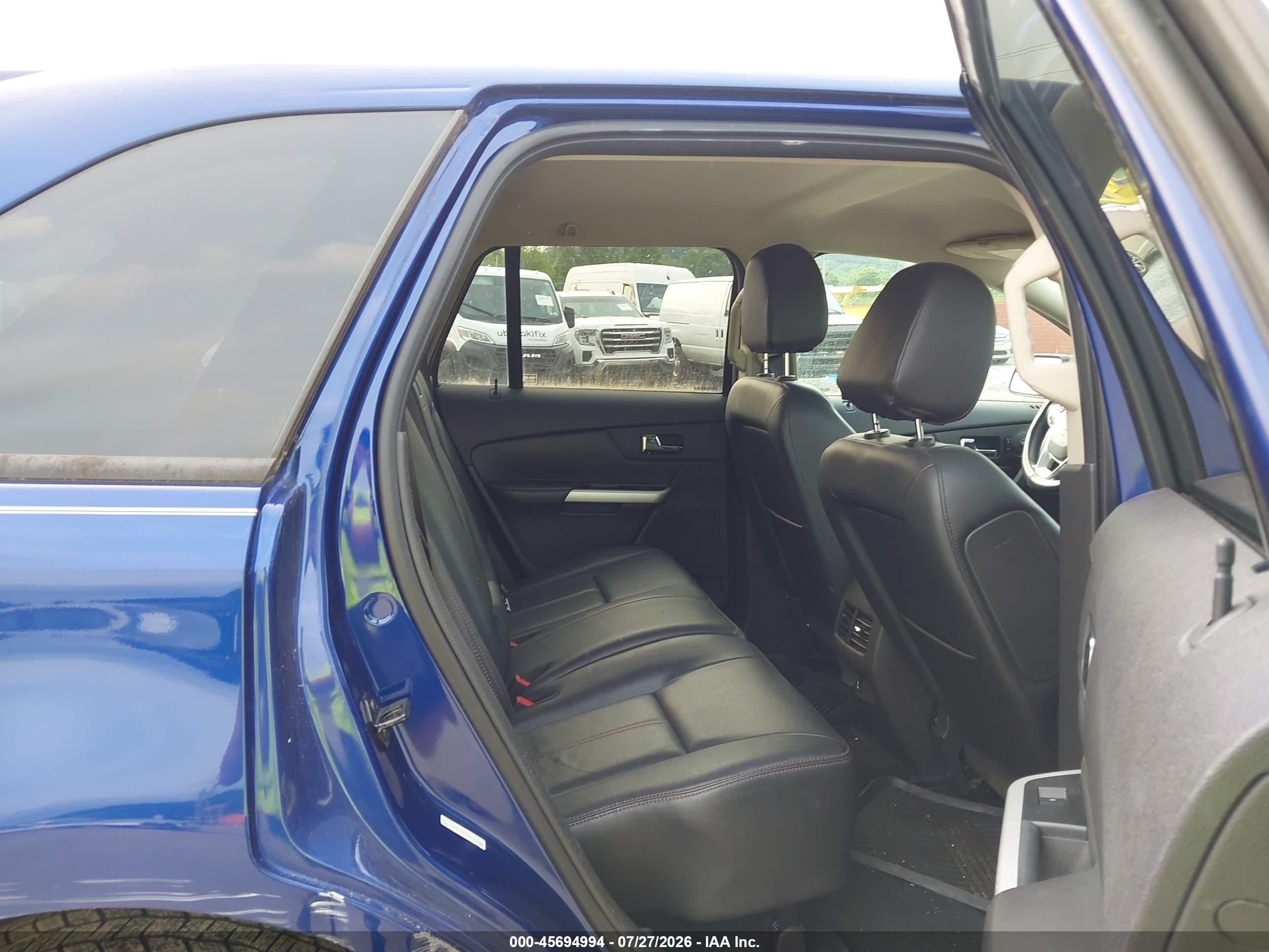 2013 Ford Edge Sel Blue vin: 2FMDK3J98DBA47500