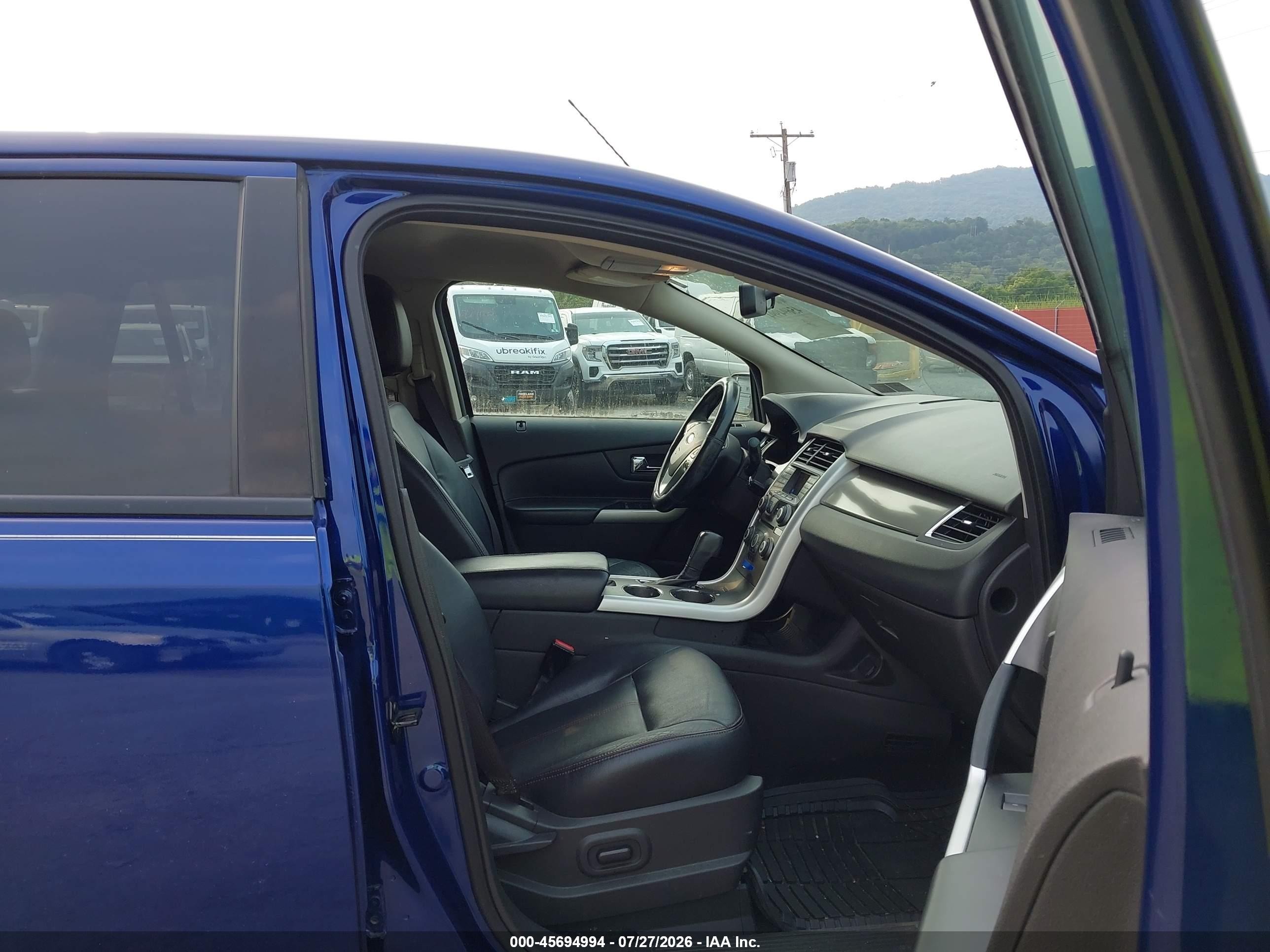 2013 Ford Edge Sel Blue vin: 2FMDK3J98DBA47500