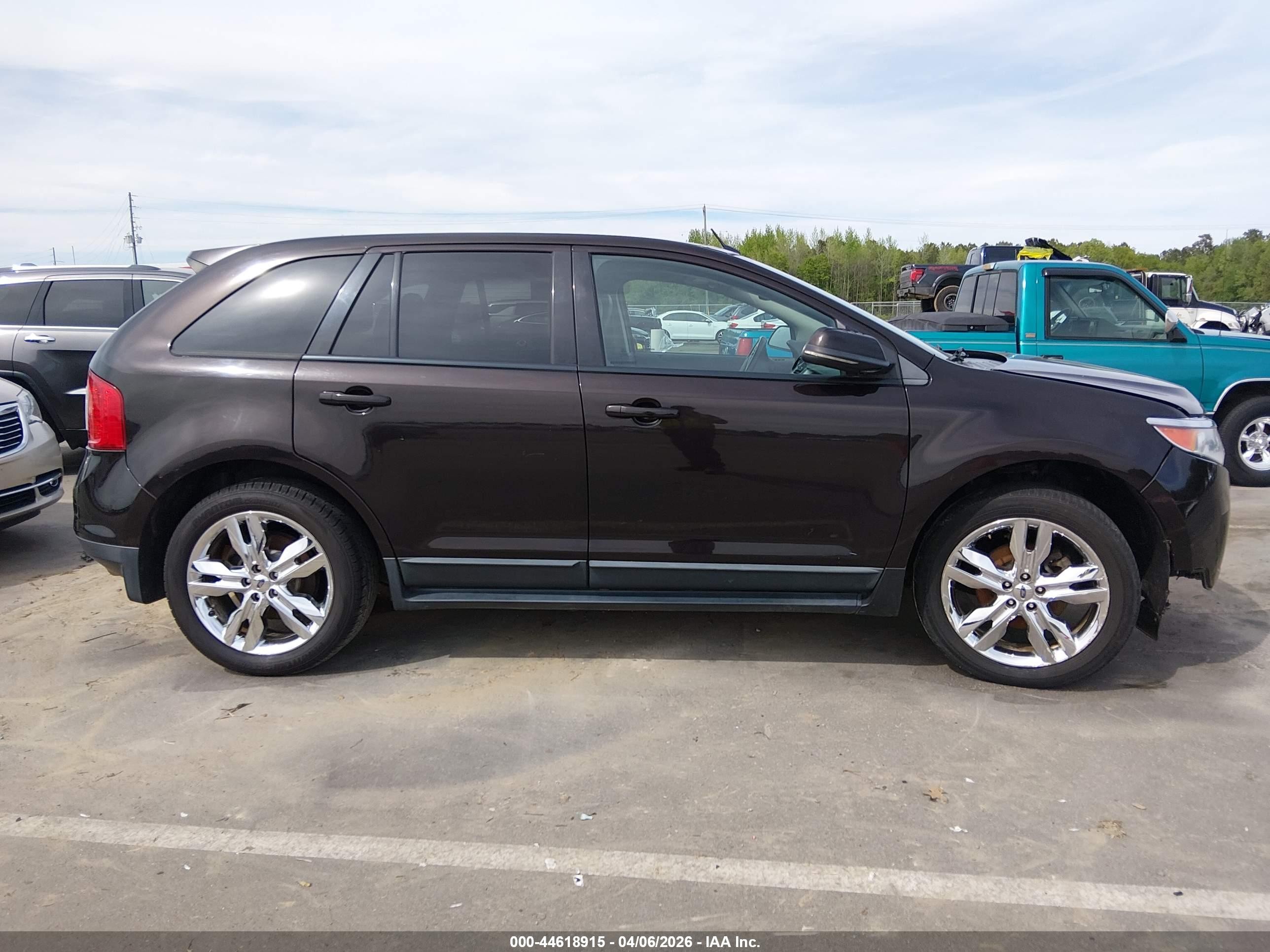 2013 Ford Edge Sel Dark Brown vin: 2FMDK3J98DBB28819