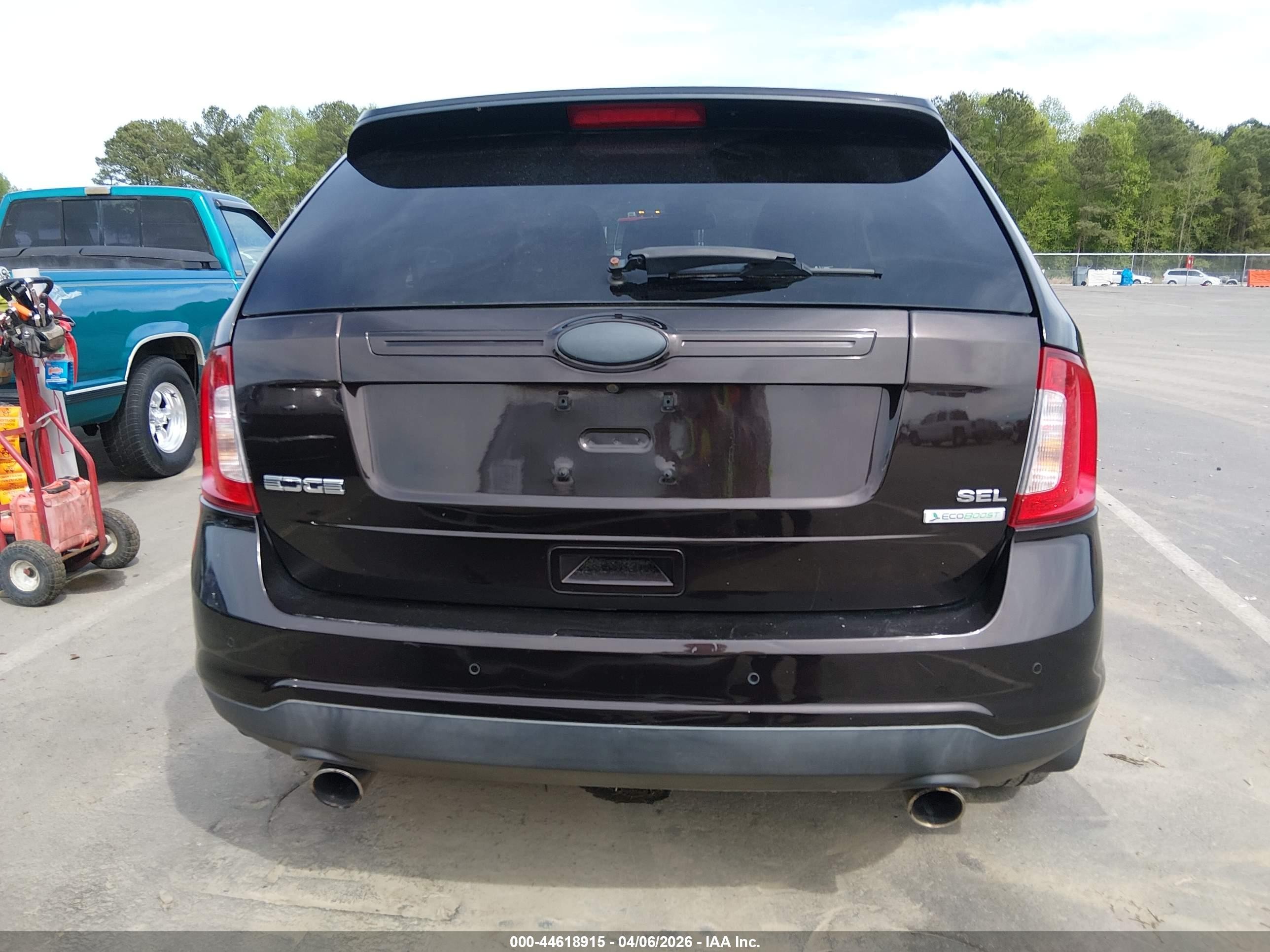 2013 Ford Edge Sel Dark Brown vin: 2FMDK3J98DBB28819