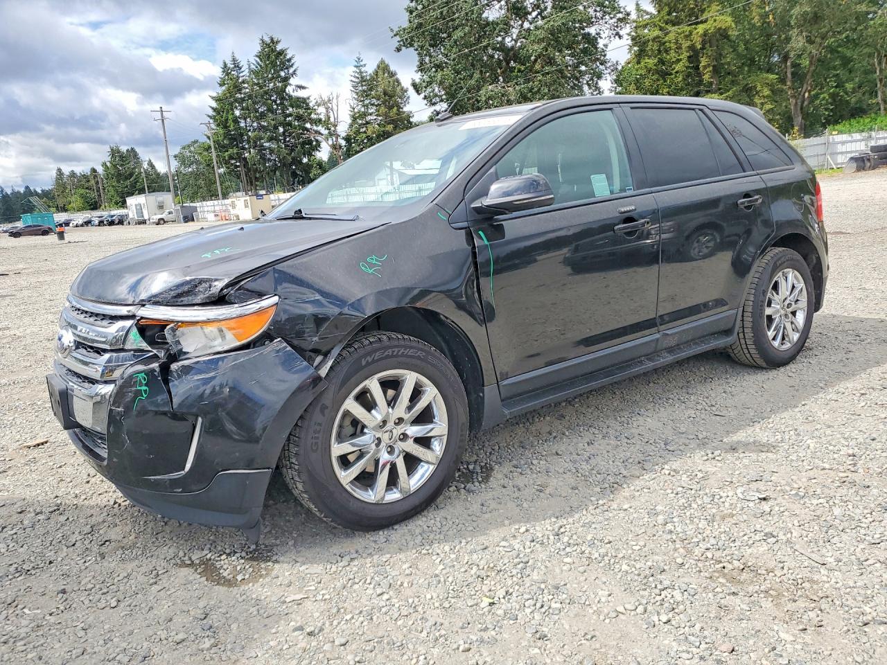 2013 Ford Edge Sel Black vin: 2FMDK3J98DBB86851