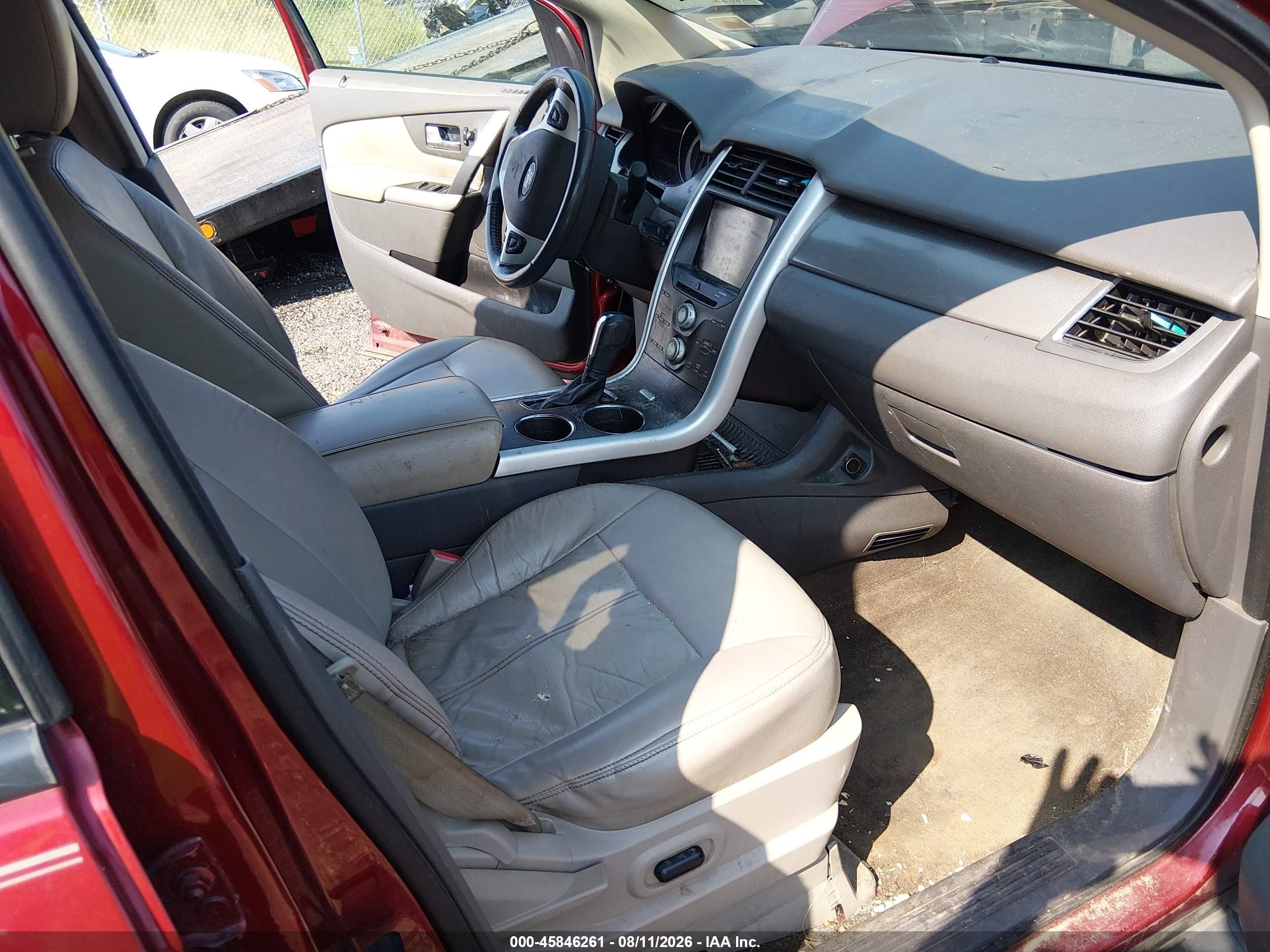 2013 Ford Edge Sel Red vin: 2FMDK3J98DBC25132