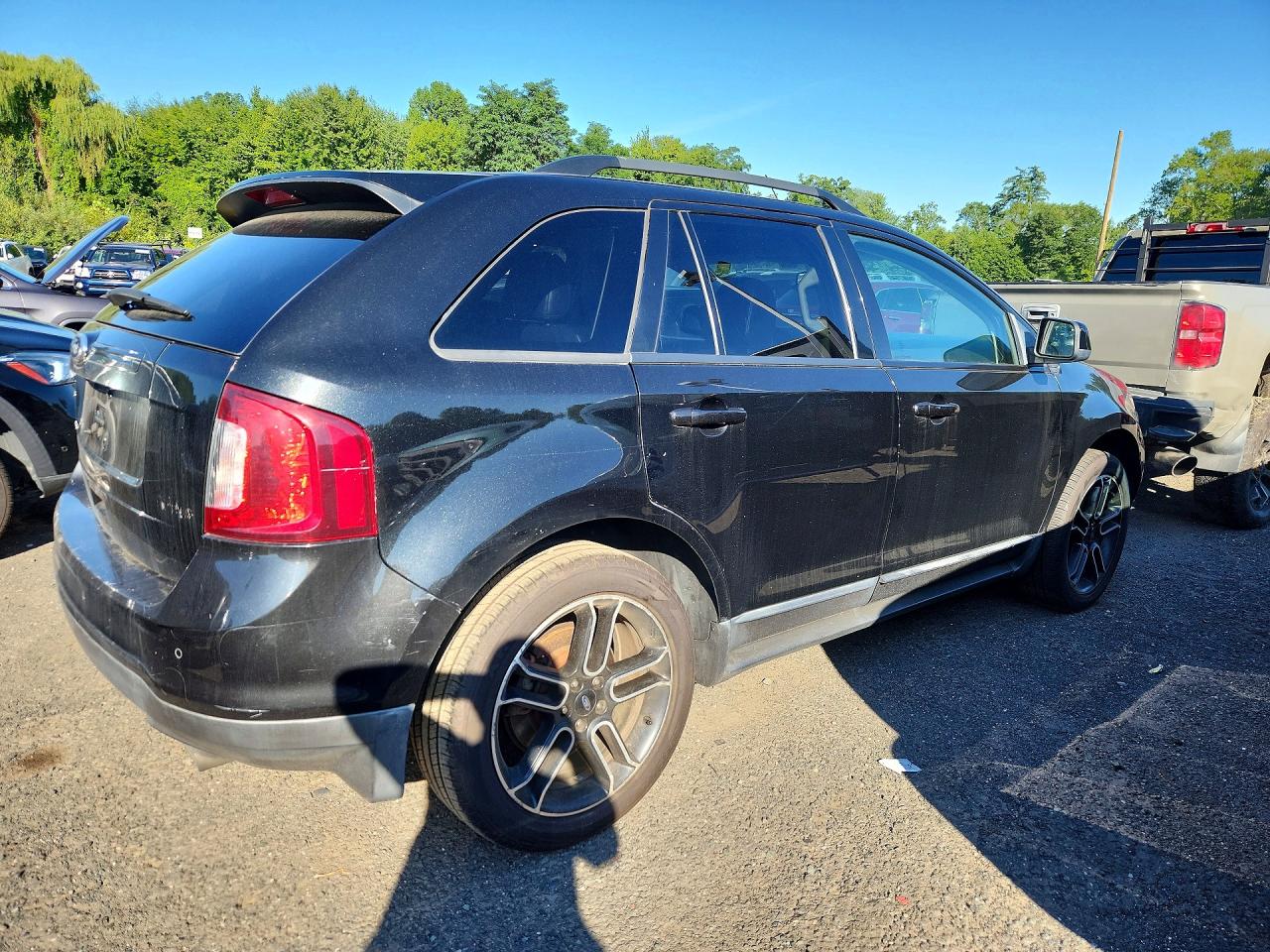 2014 Ford Edge Sel Black vin: 2FMDK3J98EBA00078