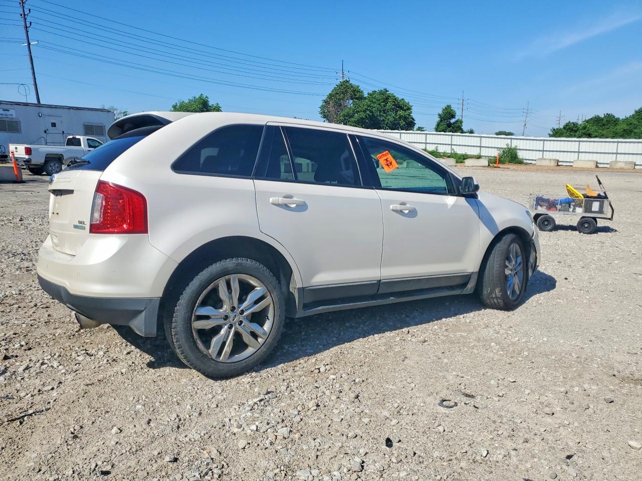 2012 Ford Edge Sel White vin: 2FMDK3J99CBA03598
