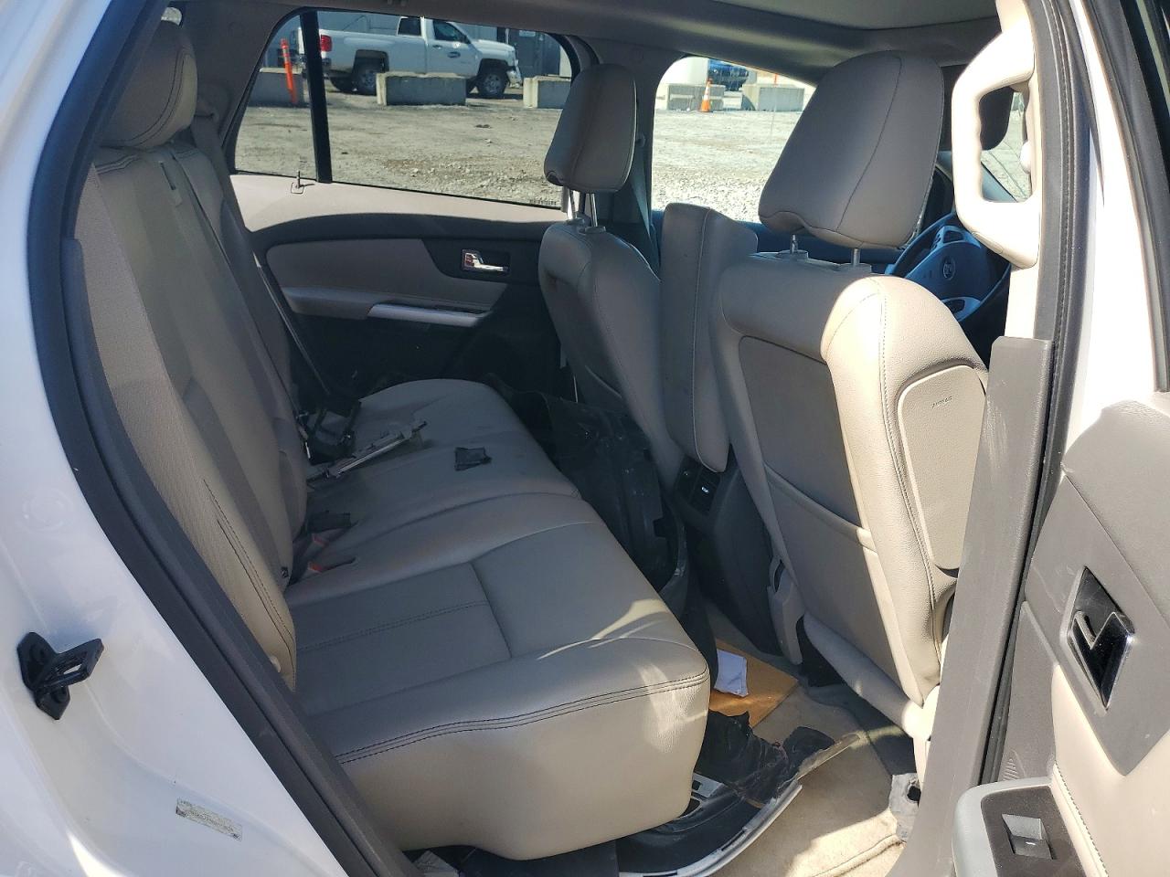 2012 Ford Edge Sel White vin: 2FMDK3J99CBA03598