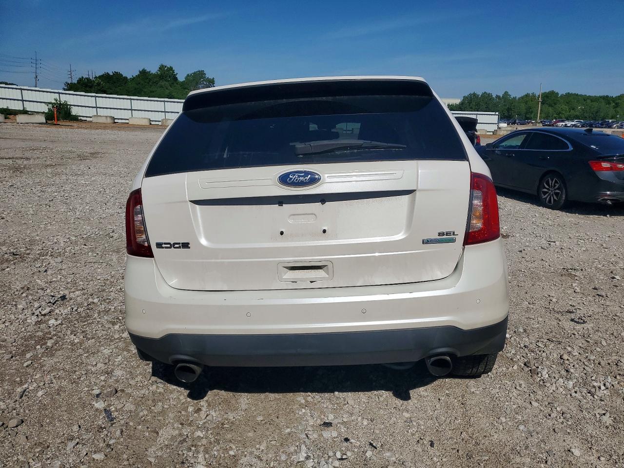 2012 Ford Edge Sel White vin: 2FMDK3J99CBA03598