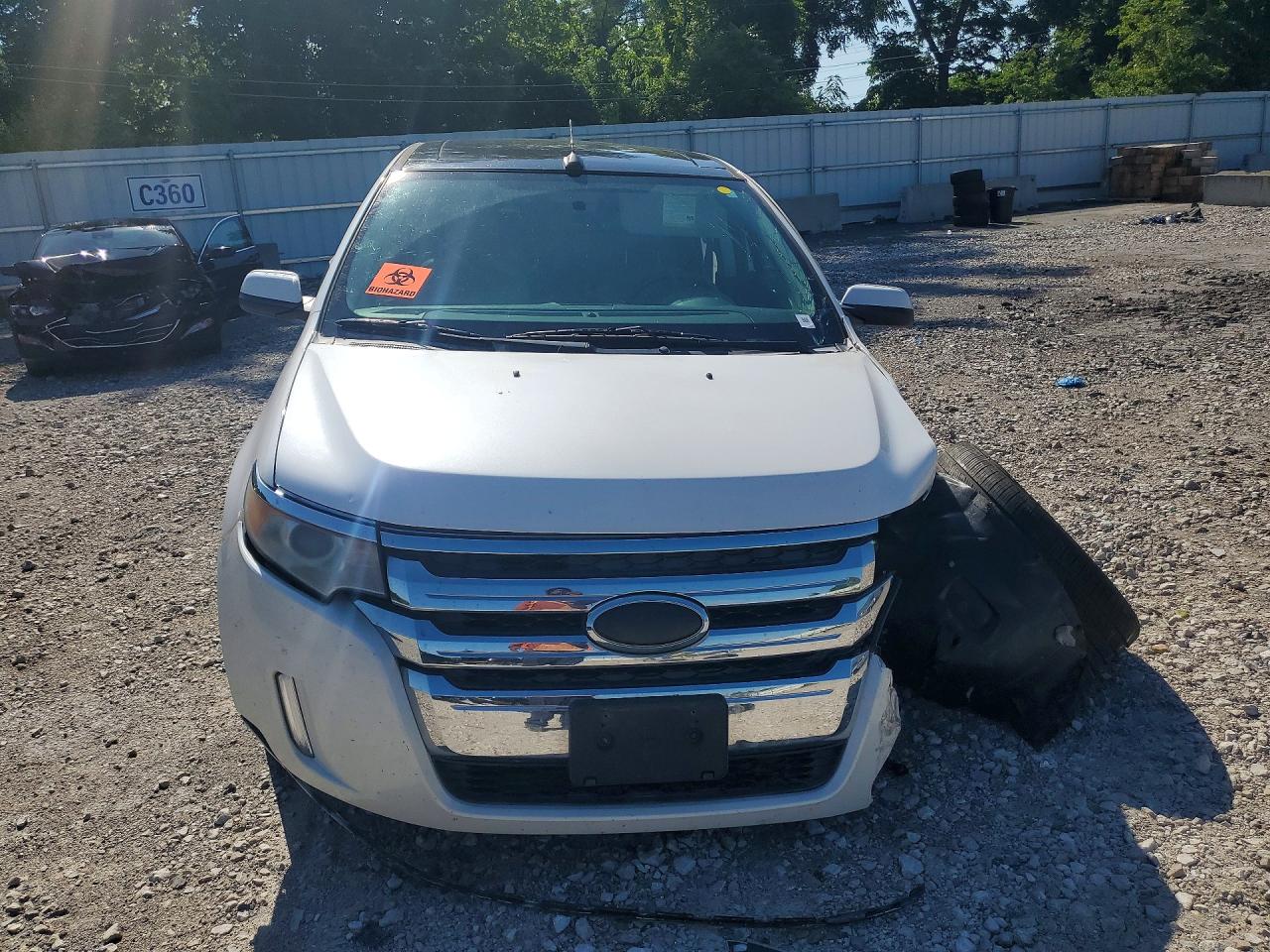 2012 Ford Edge Sel White vin: 2FMDK3J99CBA03598
